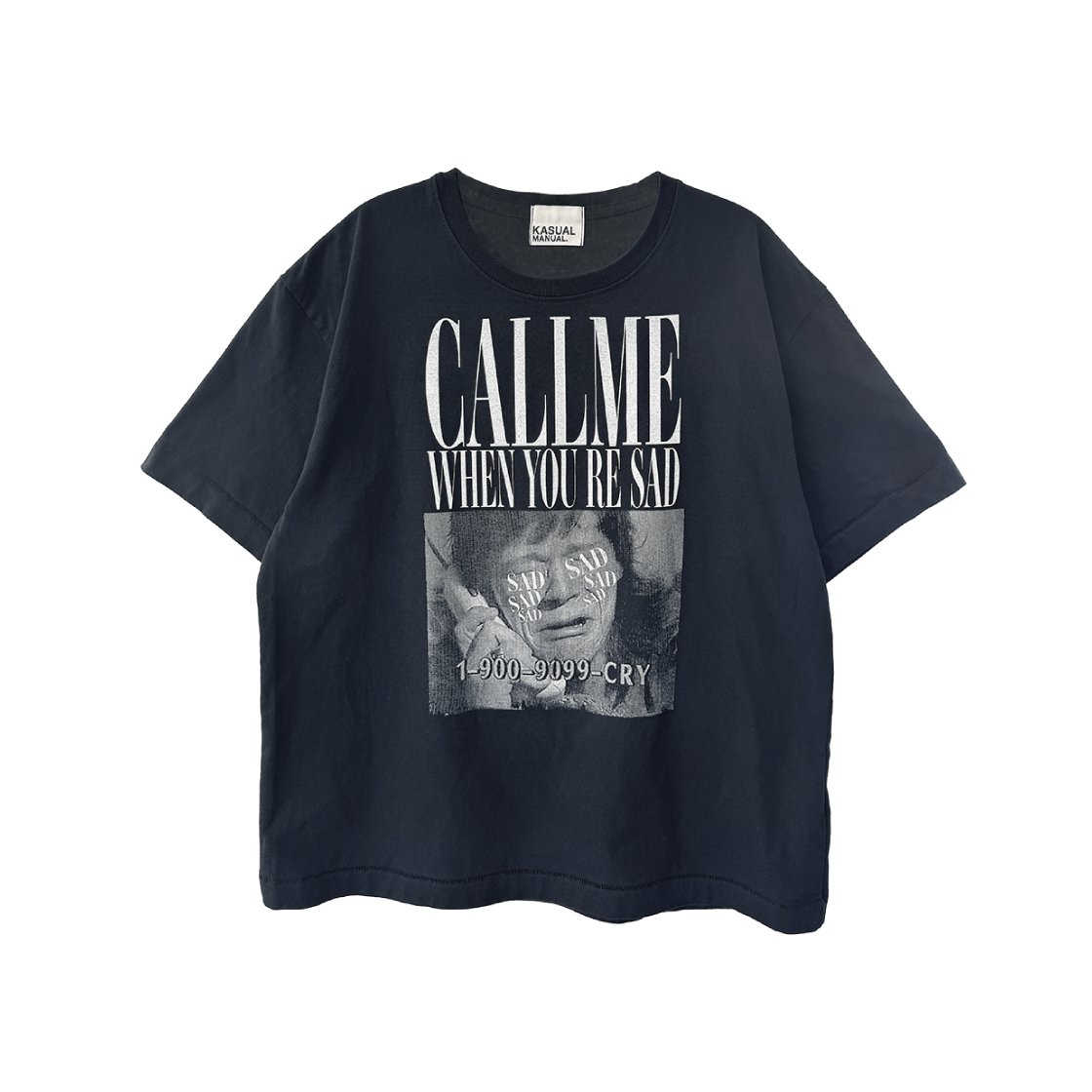 KM-2530-B Kasual Manual Call Me T-Shirt Black