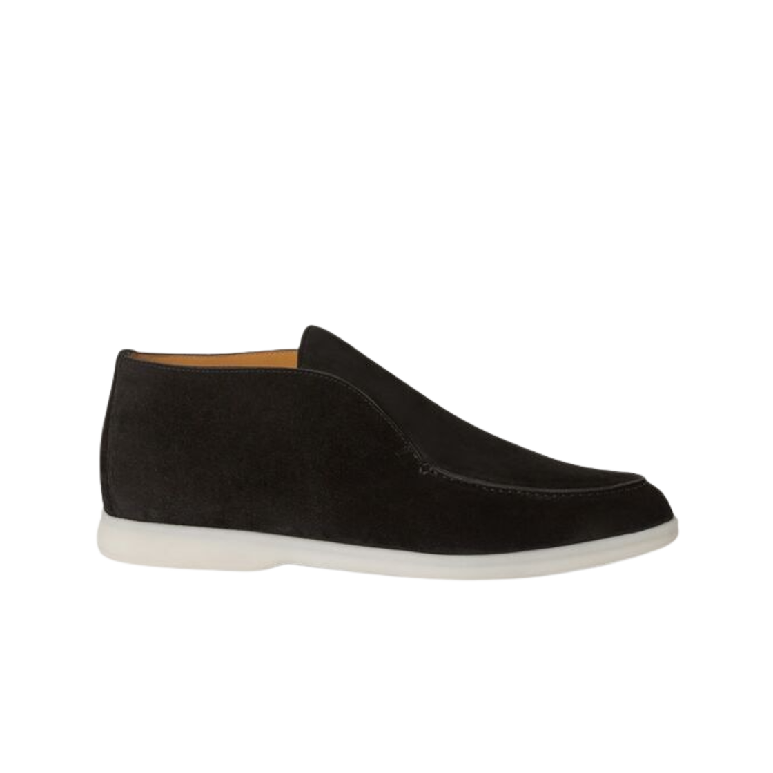 로로 피아나 오픈 스웨이드 워크 앵클 부츠 블랙(Loro Piana Open Suede Walk Ankle Boot Black)