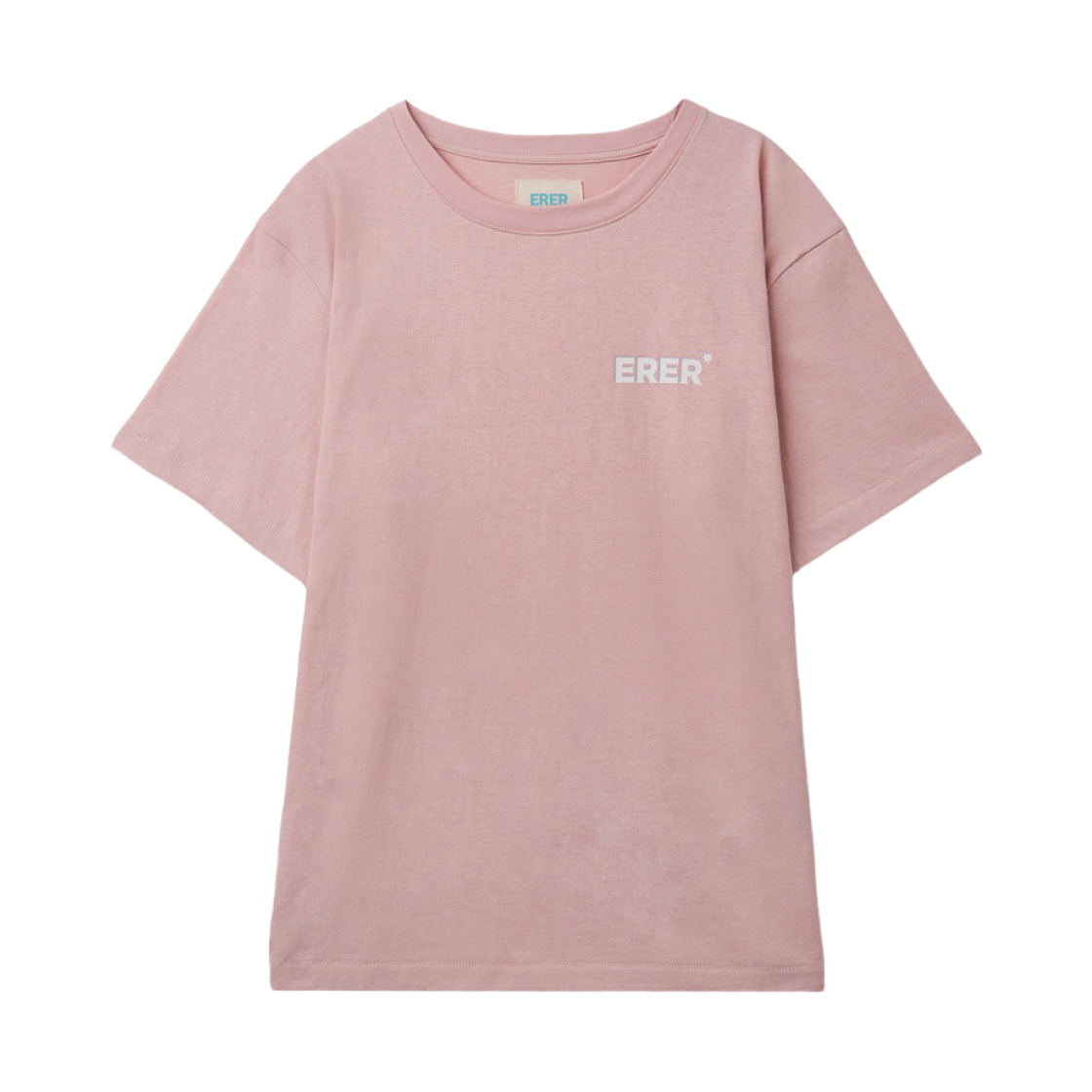 에르에르 D-로고 티셔츠 핑크(ERER D-Logo T-Shirt Pink)