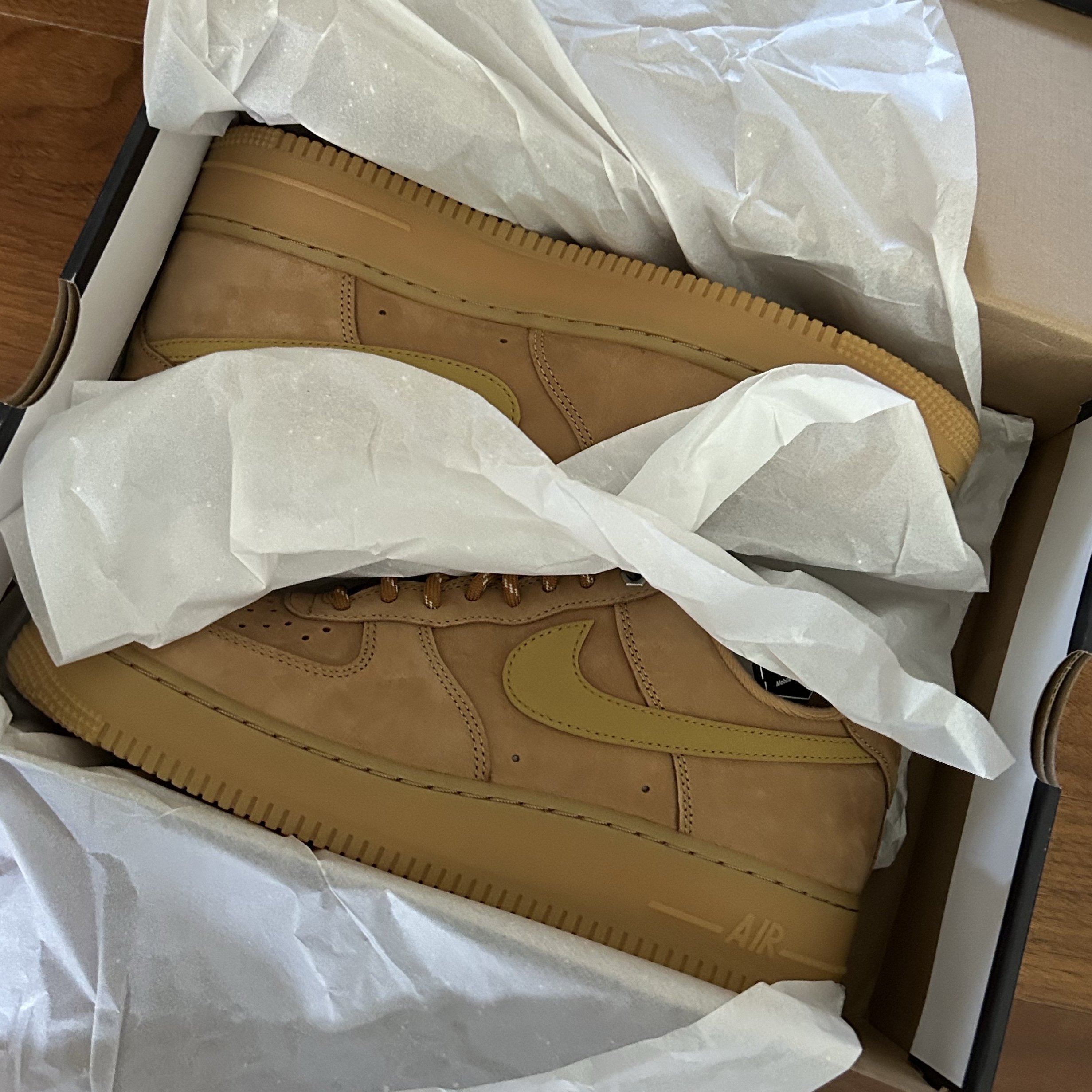 Nike Air Force 1 '07 WB Flax 착용 스타일 - 1