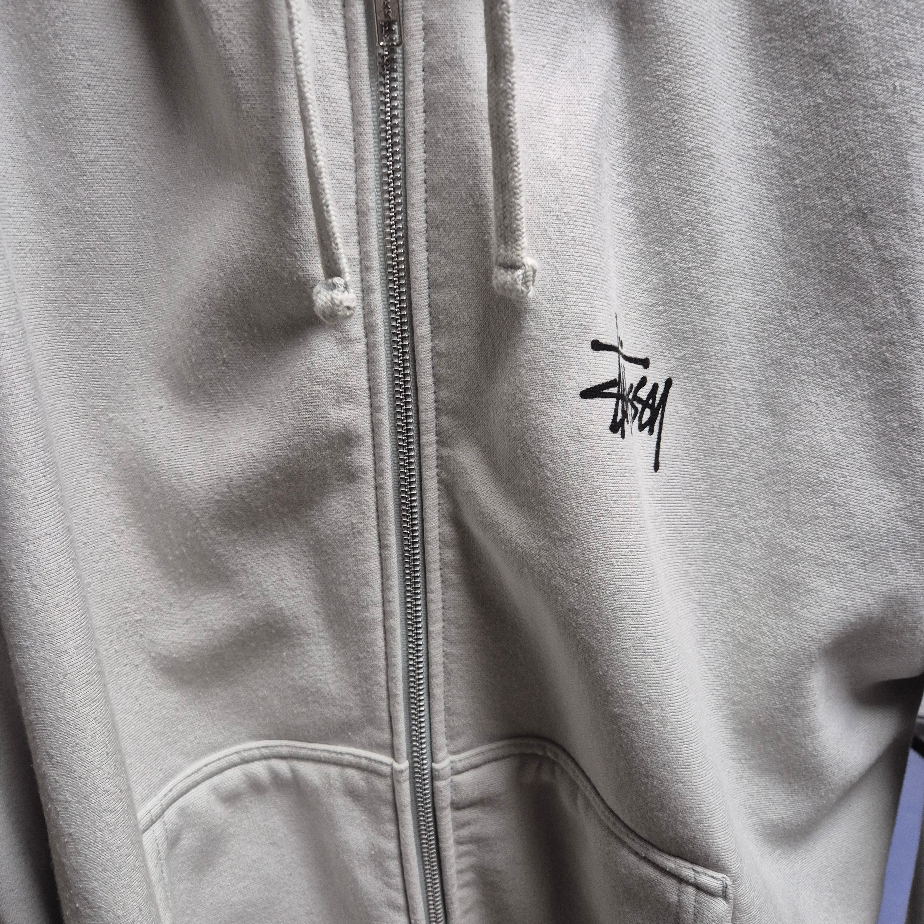 Stussy Basic Stussy Zip Hoodie Fog 2024 착용 스타일