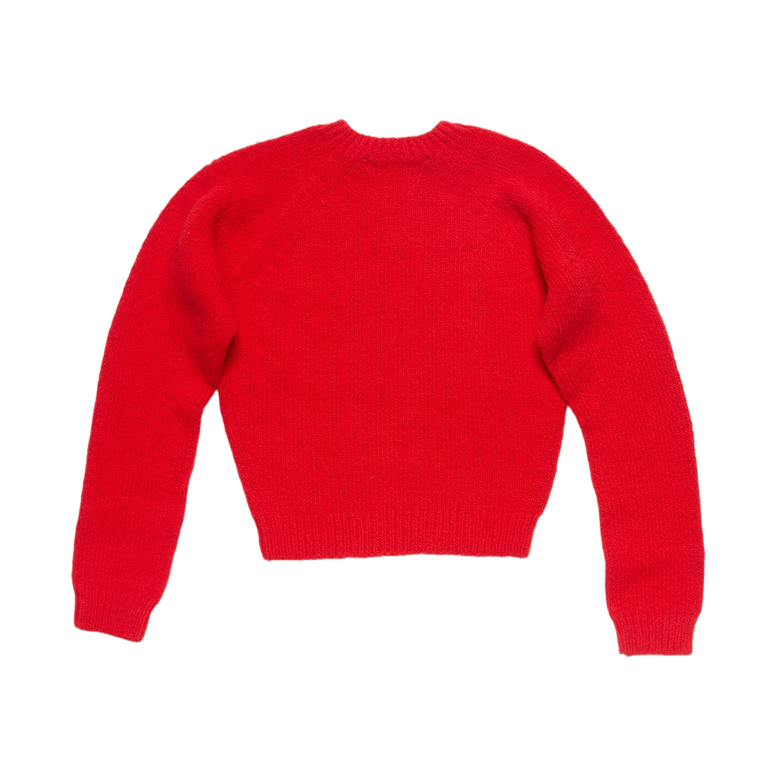 (W) 아크네 스튜디오 크롭 크루넥 스웨터 브라이트 레드((W) Acne Studios Cropped Crewneck Sweater Bright Red) - 2