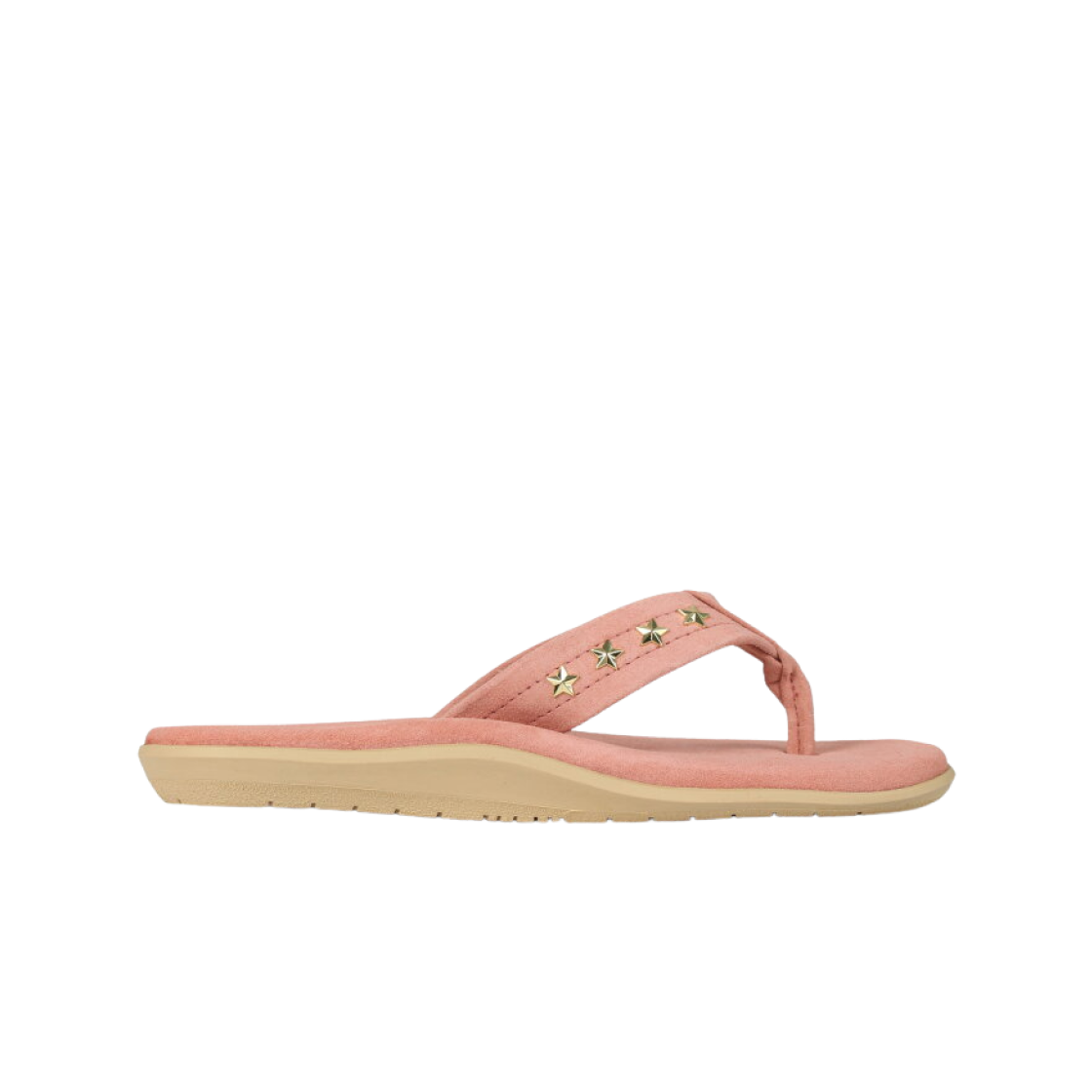 아일랜드 슬리퍼 스에이드 스타 골드 스터드 핑크(Island Slipper Suede Star Gold Studs Pink)