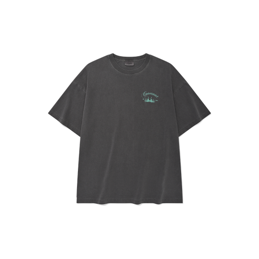 CO2502ST15CH Covernat Surfer Dying Graphic T-Shirt Charcoal