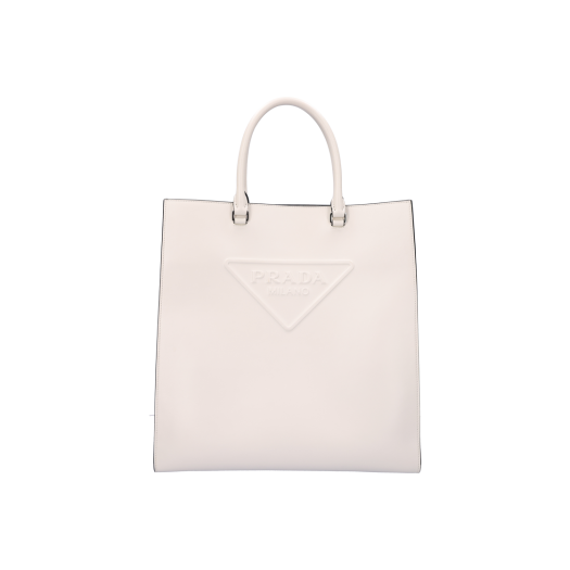 IT4QP9H4EVN8 Prada Tote Bag Calfskin White