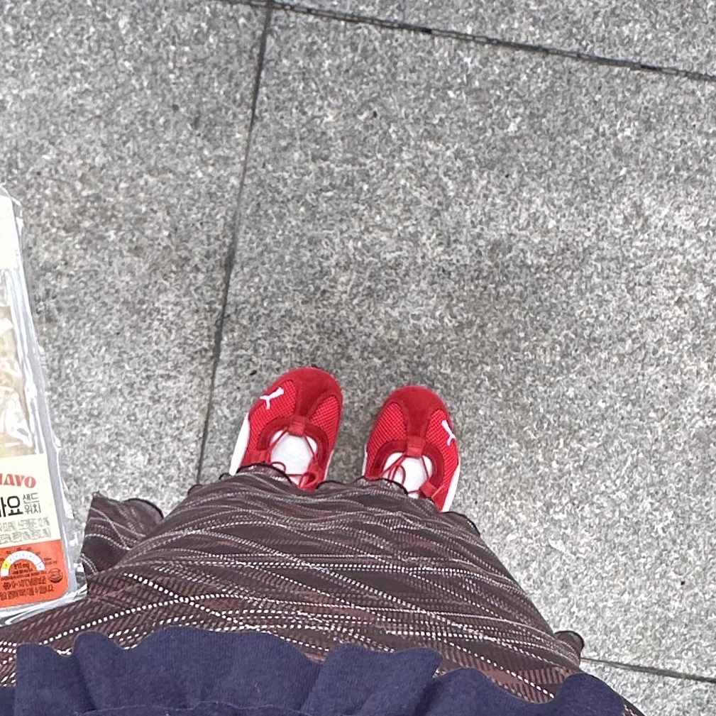 (W) Puma Speedcat Go For All Time Red Puma White 착용 스타일 - 3