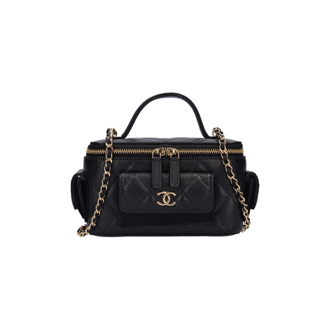 샤넬 AP3017 베네티 코스메틱 체인백 카프스킨 블랙 금장(Chanel Vanity Cosmetic Chain Bag Calfskin Black Gold Hardware) - 1