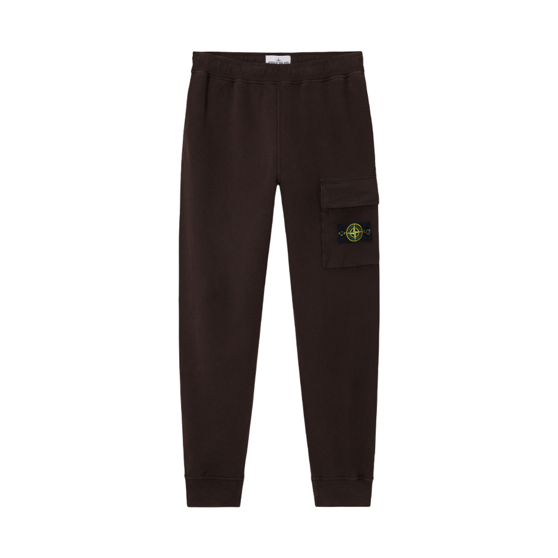 K2S1562000-03S0A20-V0062 Stone Island 6200003 Brushed Organic Cotton Fleece Regular Fit Joggers with Bellows Leg Pocket Lead Grey - 25FW