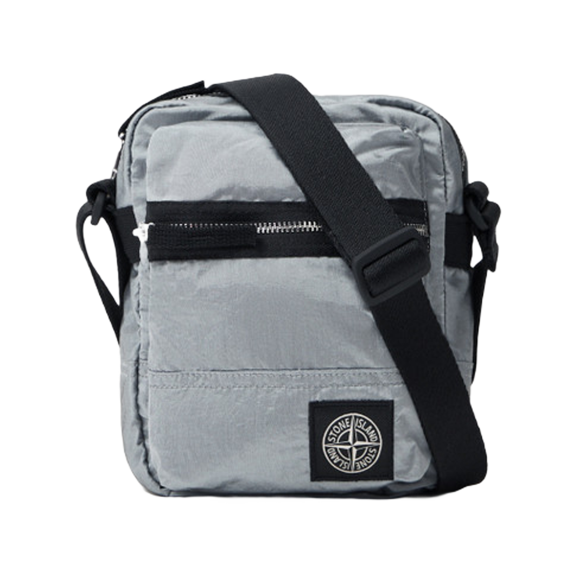 K2S1592000-15S0251-V0041 Stone Island 9200015 Coated Nylon Metal in Econyl Pouch Bag with Front Pocket and Ripstop Lining Sky Blue - 25FW