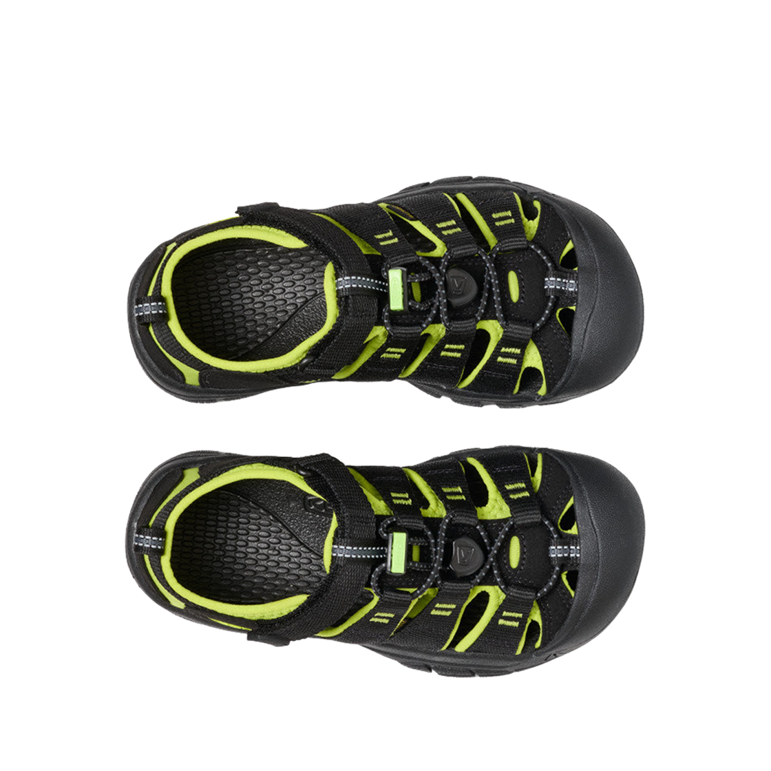 (키즈) 킨 뉴포트 H2 블랙 라임 그린((Kids) Keen Newport H2 Black Lime Green) - 2
