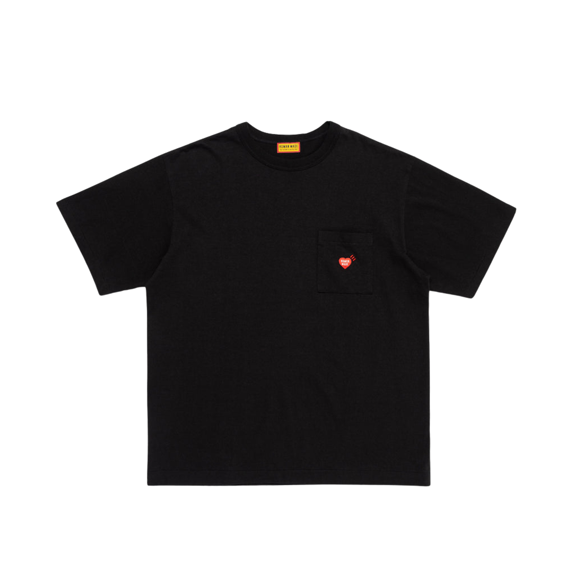 휴먼 메이드 하트 포켓 티셔츠 블랙(Human Made Heart Pocket T-Shirt Black)