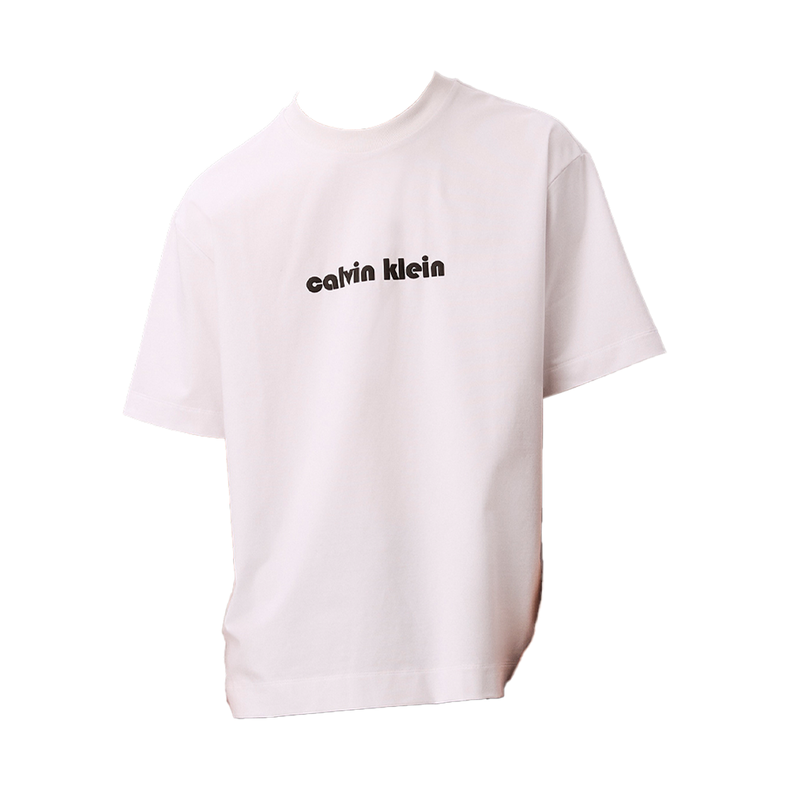 캘빈 클라인 쿨링 저지 릴렉스 로고 티셔츠 브라이트 화이트(Calvin Klein Cooling Jersey Relaxed Logo T-Shirt Bright White)