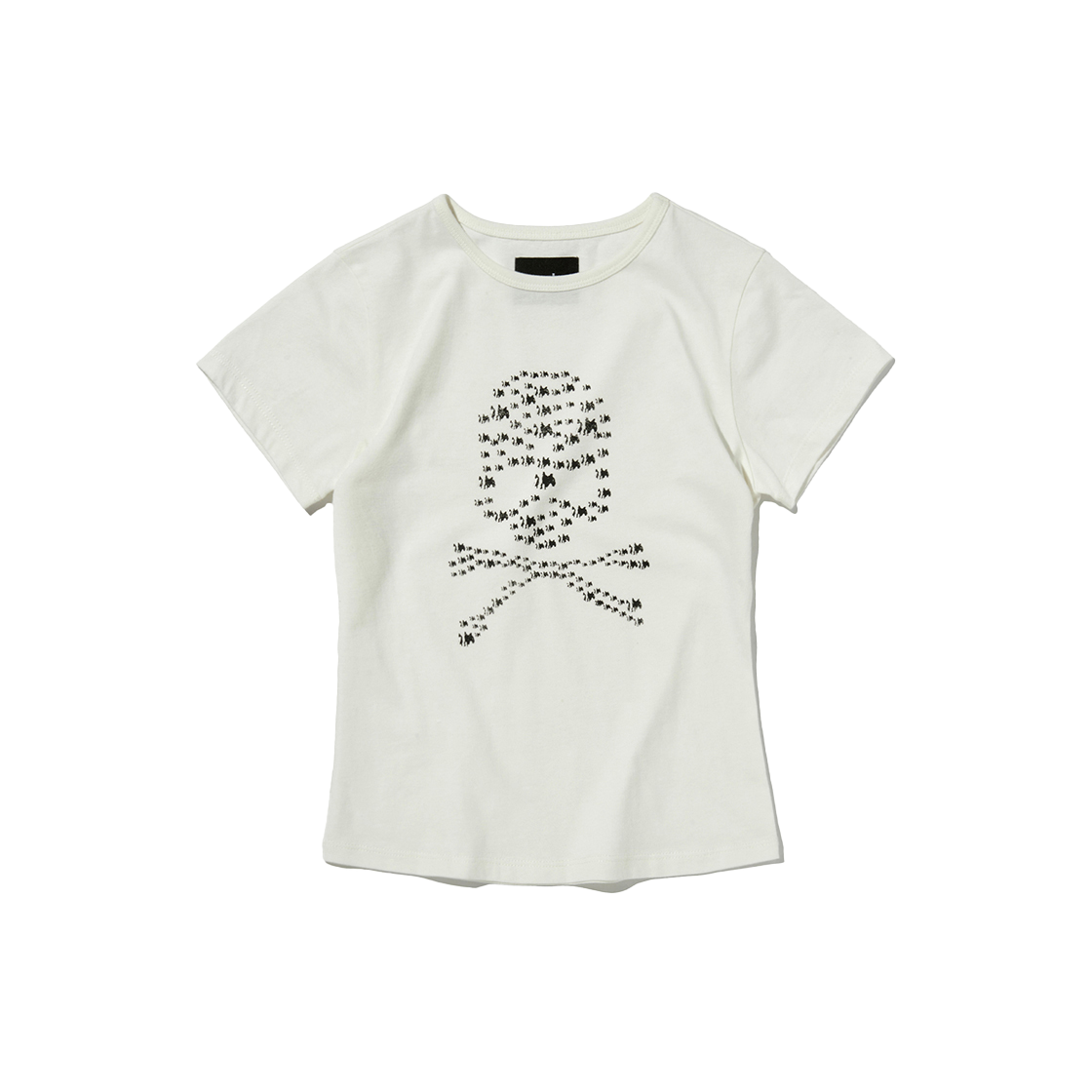 스웨이드 알비노 스컬 크롭 티 오프 화이트(Suade Albino Skull Crop Tee Off White)