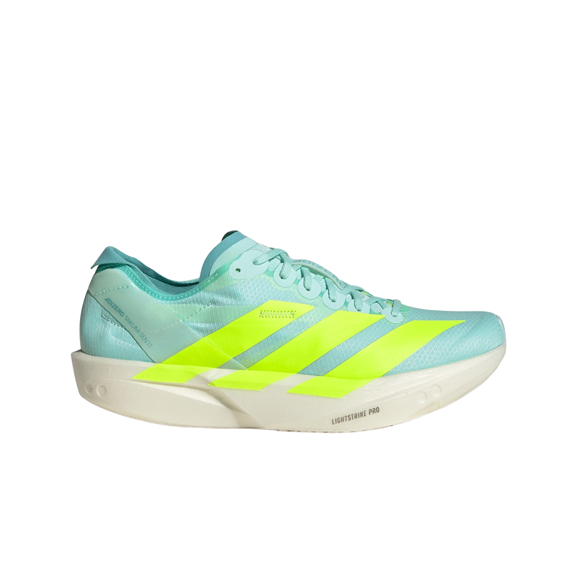 (W) 아디다스 아디제로 타쿠미 센 11 세미 플래쉬 아쿠아 루시드 레몬((W) Adidas Adizero Takumi Sen 11 Semi Flash Aqua Lucid Lemon)