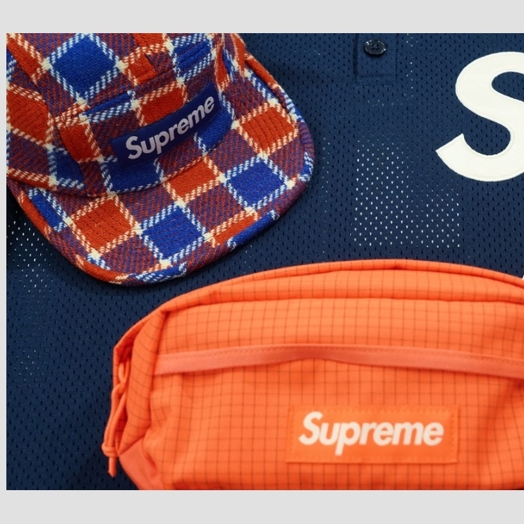 Supreme Harris Tweed Camp Cap Red Plaid - 25SS 착용 스타일 - 3