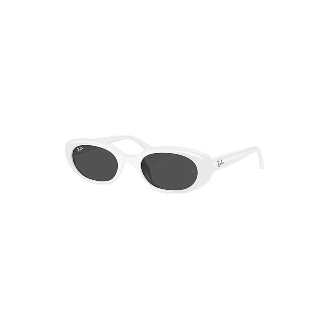 레이밴 RB4441D 바이오 베이스드 폴리쉬드 화이트 프레임 다크 그레이 렌즈 로우 브릿지 핏(Ray-Ban RB4441D Bio-Based Polished White Frame Dark Grey Lenses Low Bridge Fit)