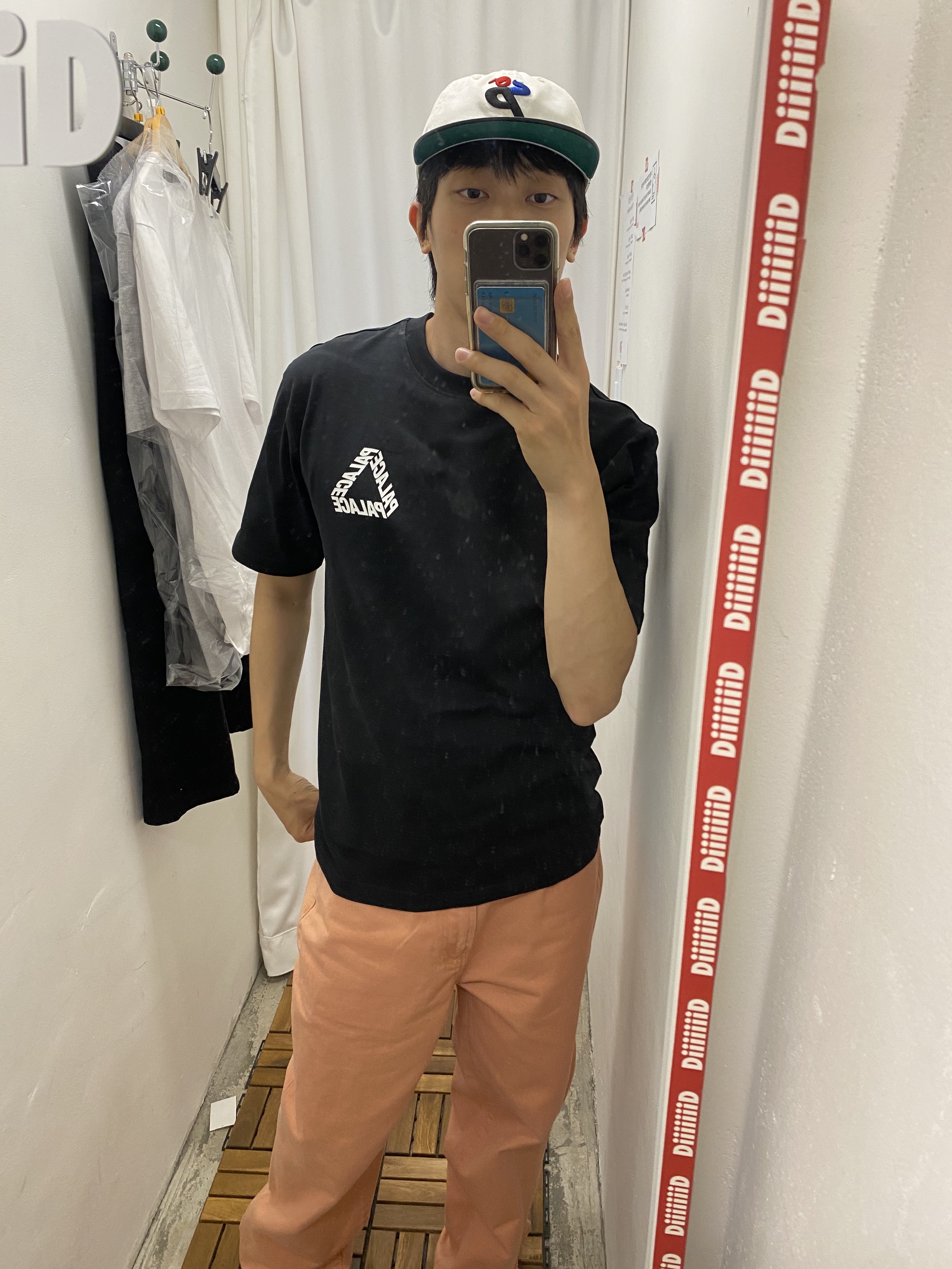 Palace Parrot Palace-3 T-Shirt Blue - 20FW, Human Made Skater Pants Black 착용 스타일 - 5