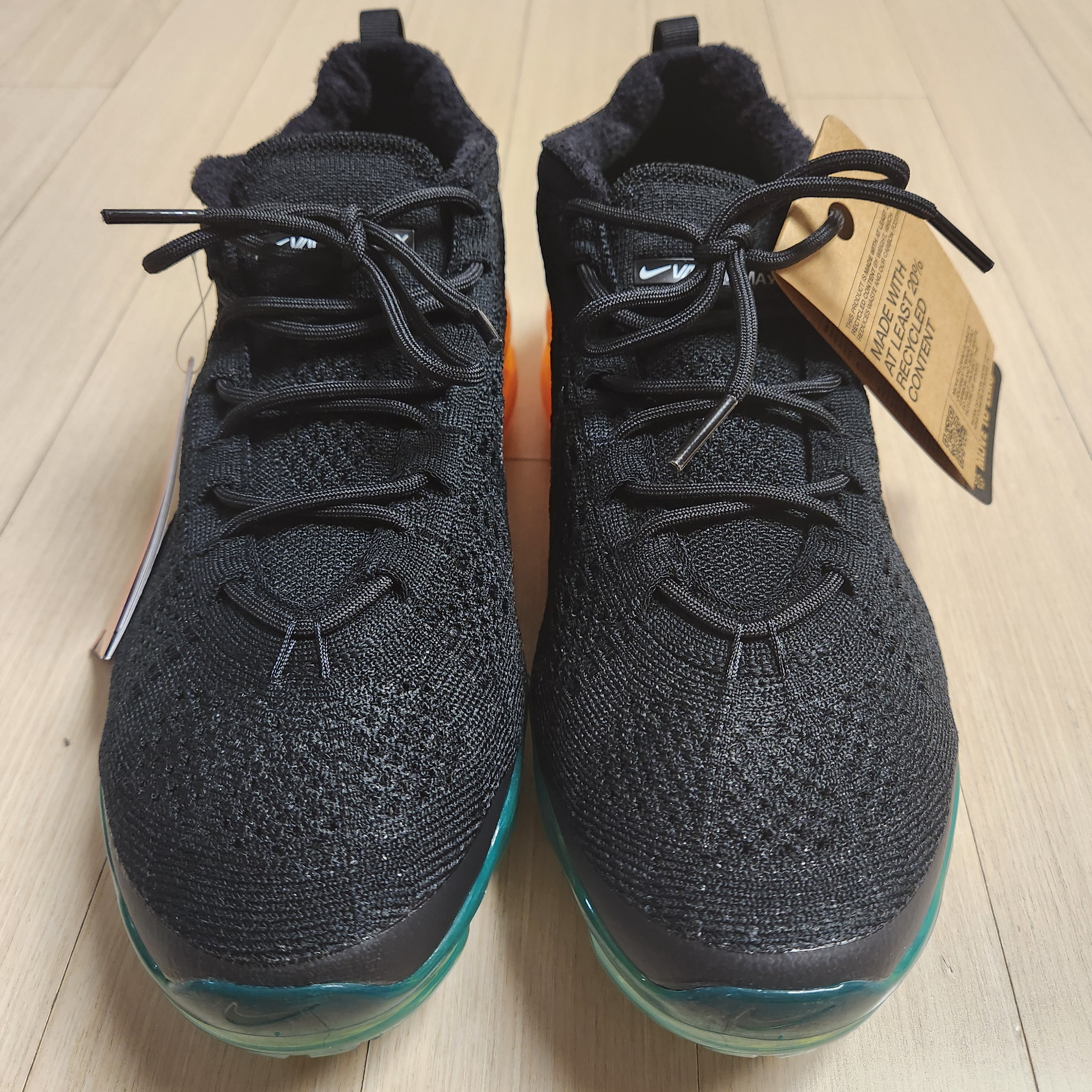 Nike Air Vapormax 2023 Flyknit Black Green Strike 착용 스타일 - 4