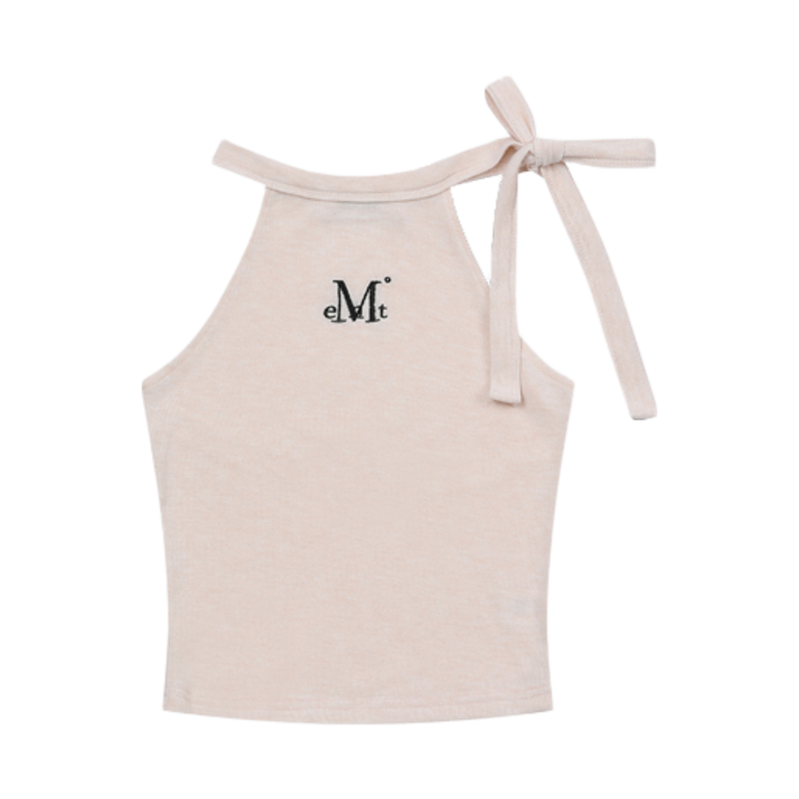 P00000XK MUCENT Bowzup Ribbon Crop Sleeveless Beige