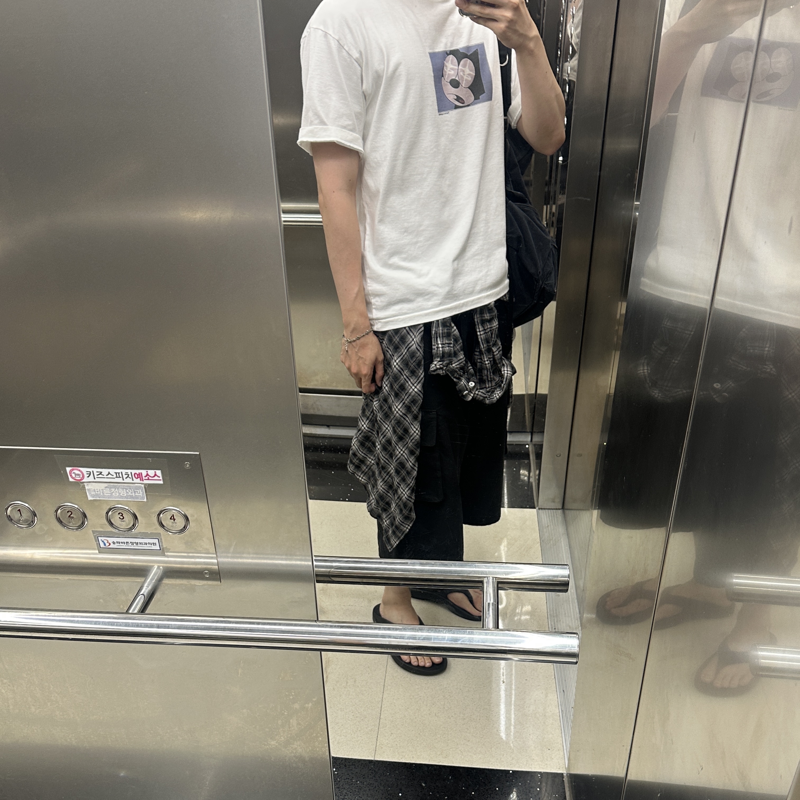 Polyteru Human Index index 1/2 Cargo Pants Black, Polyteru 925 Silver Bracelet 003 Aqua Cross 착용 스타일