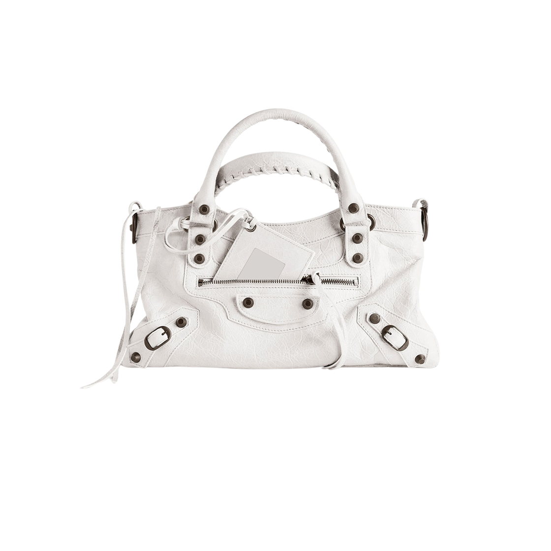 8414582AB4W9104 Balenciaga Le City First Bag White