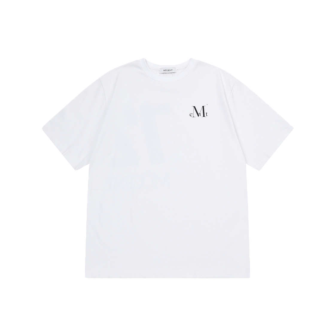 무센트 시그니처 백 72 레터링 반팔 티 남녀공용 화이트(MUCENT Signature Back 72 Lettering Half T Unisex White) - 2