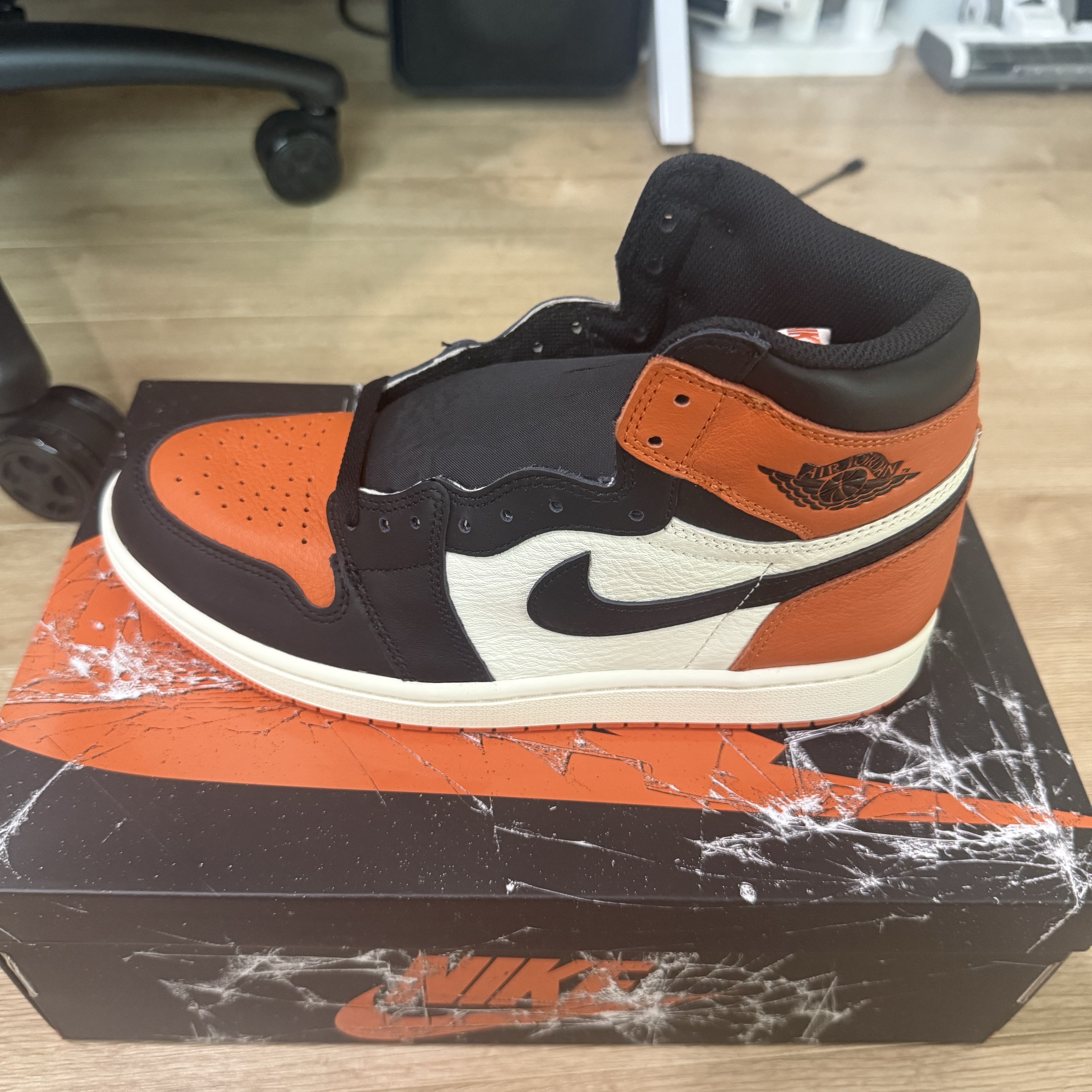 Jordan 1 Retro High OG Shattered Backboard 착용 스타일 - 1