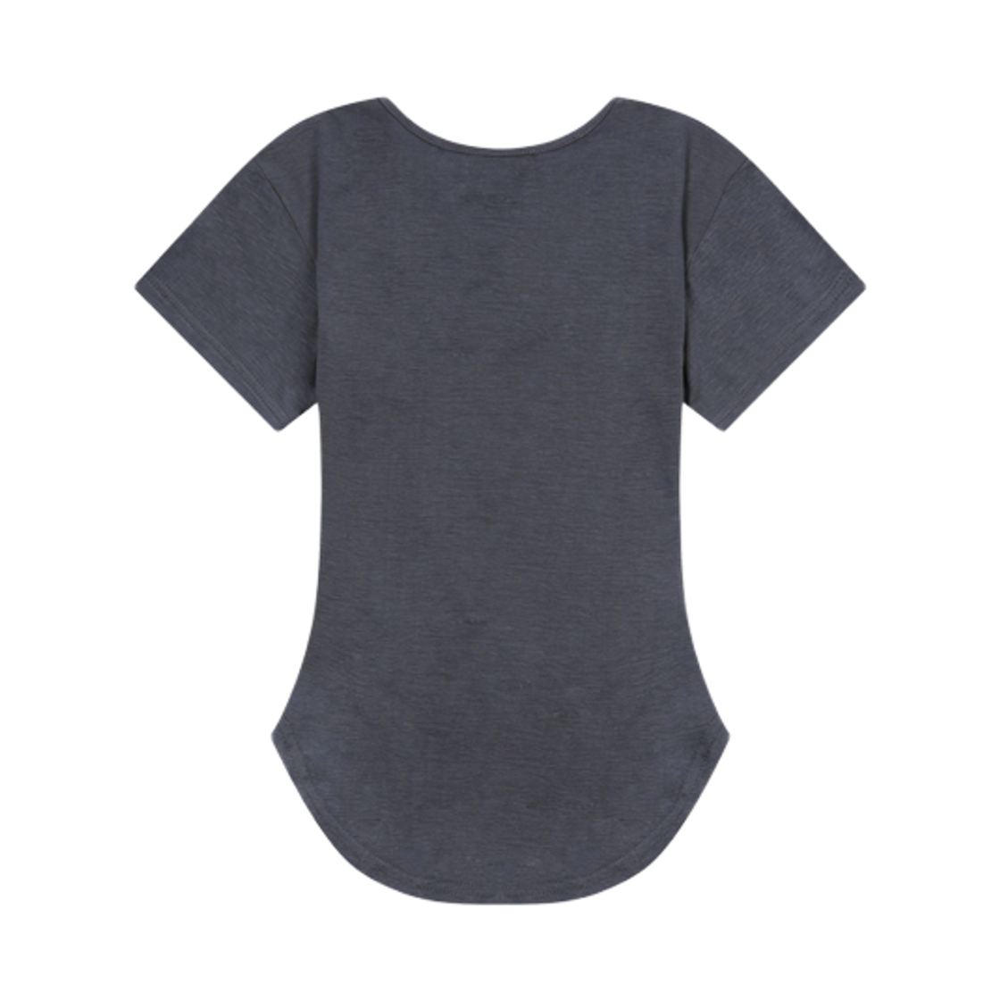 무센트 뮤즈컷 유넥 크롭 굴림 반팔 티 차콜(MUCENT U-Neck Crop Half T Charcoal) - 2