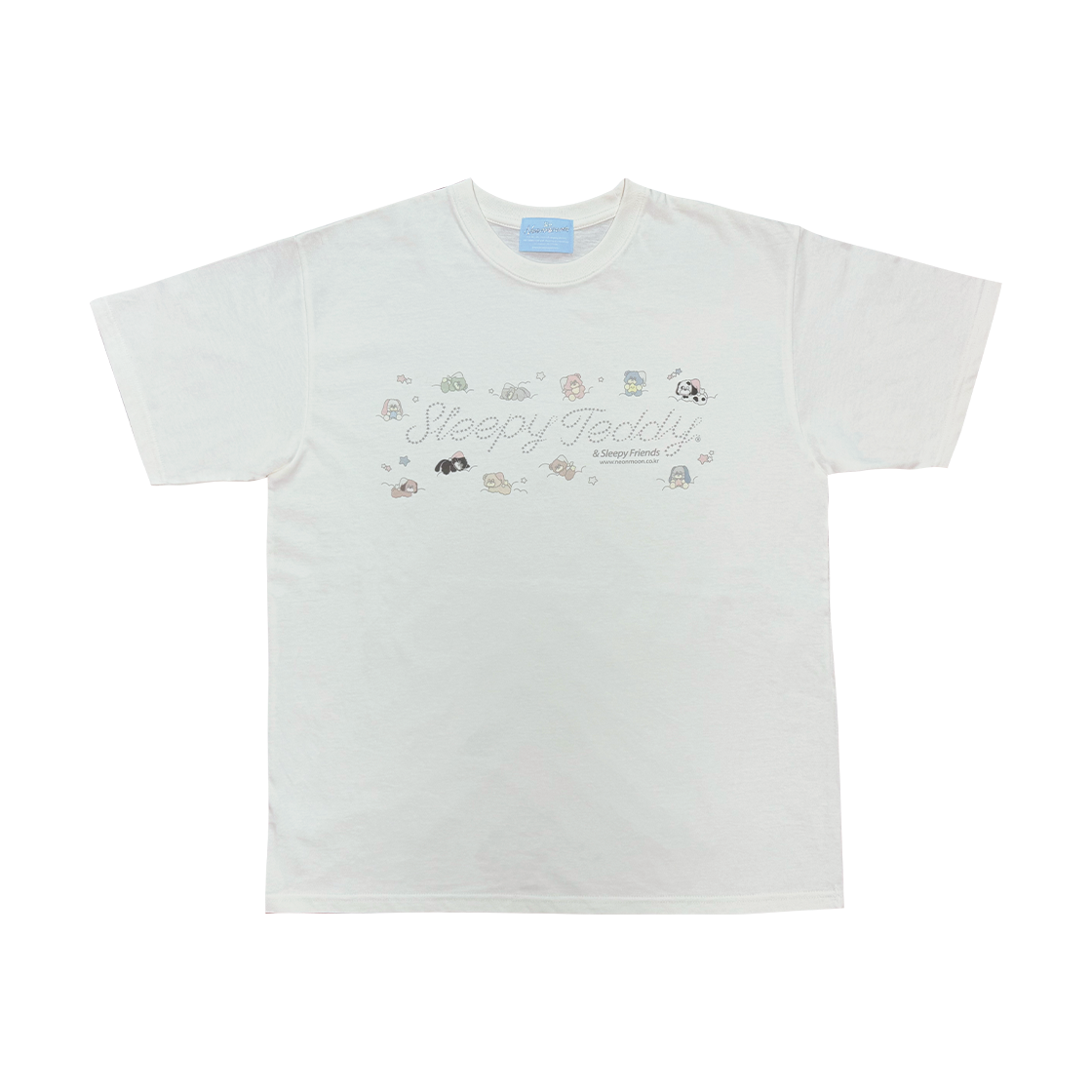 friends_t The NEONMOON   Sleepy Friends T-shirt Cream