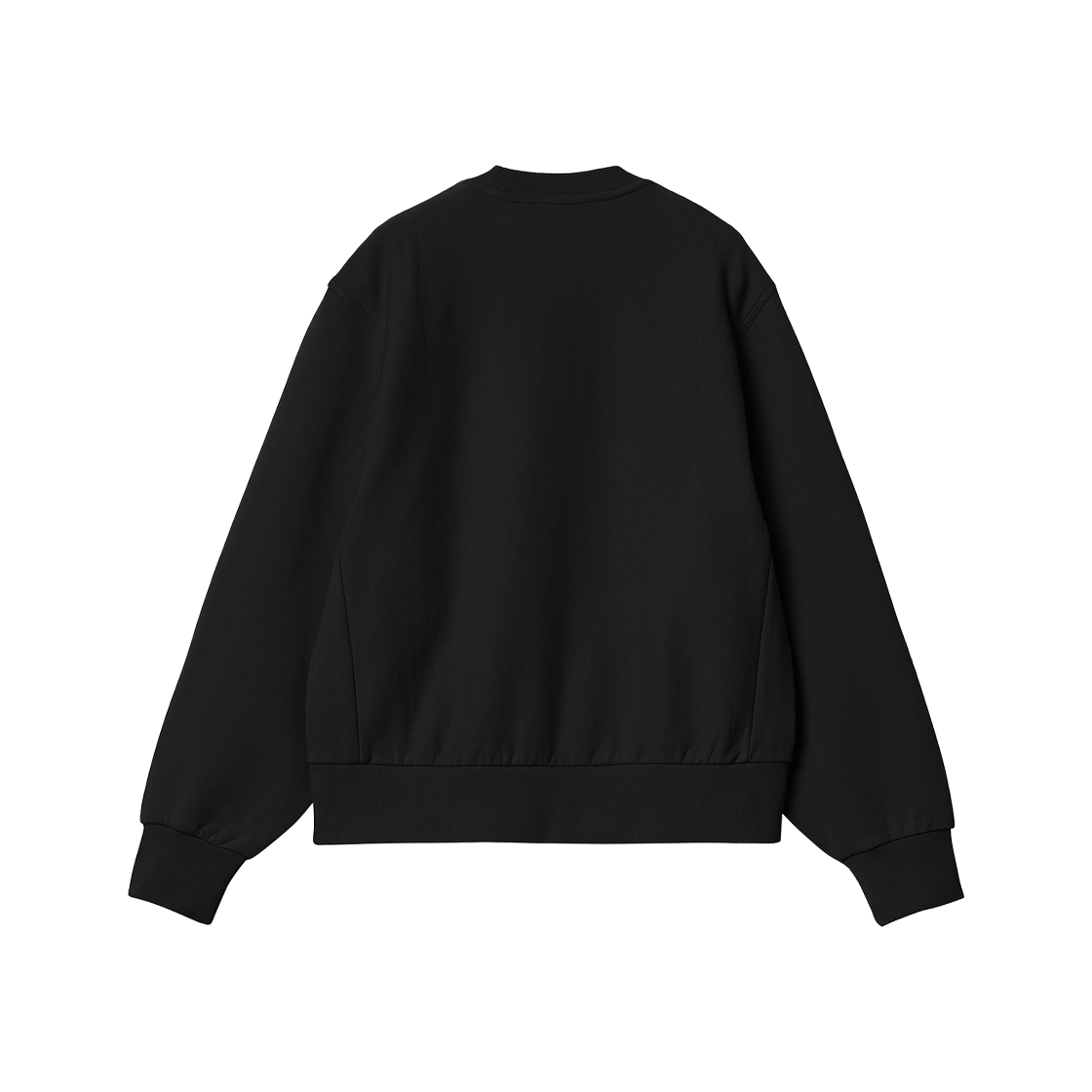 (W) 칼하트 WIP 아메리칸 스크립트 스웨트셔츠 블랙((W) Carhartt WIP American Script Sweatshirt Black) - 2