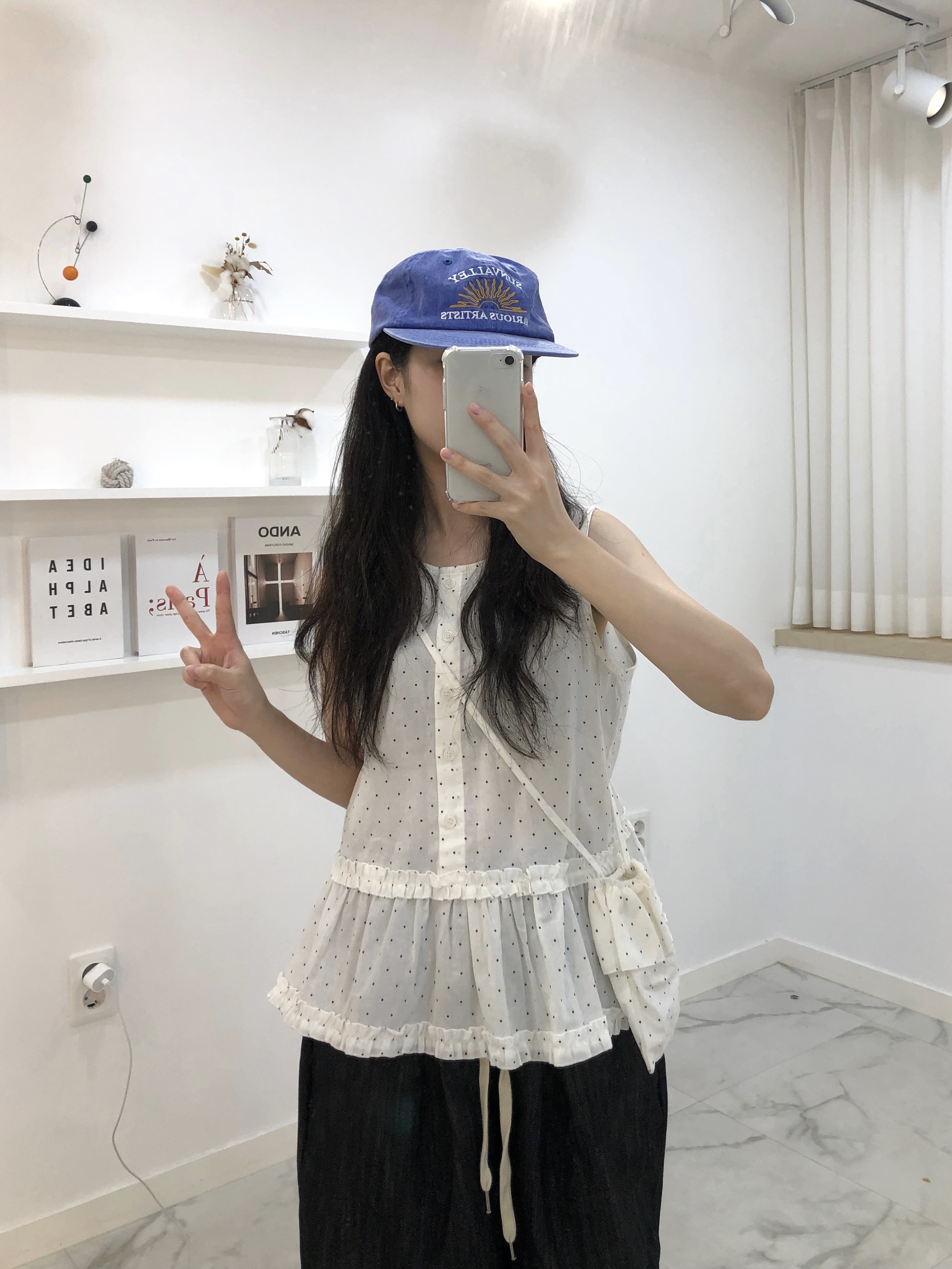 Oofos OOriginal Black 착용 스타일 - 2