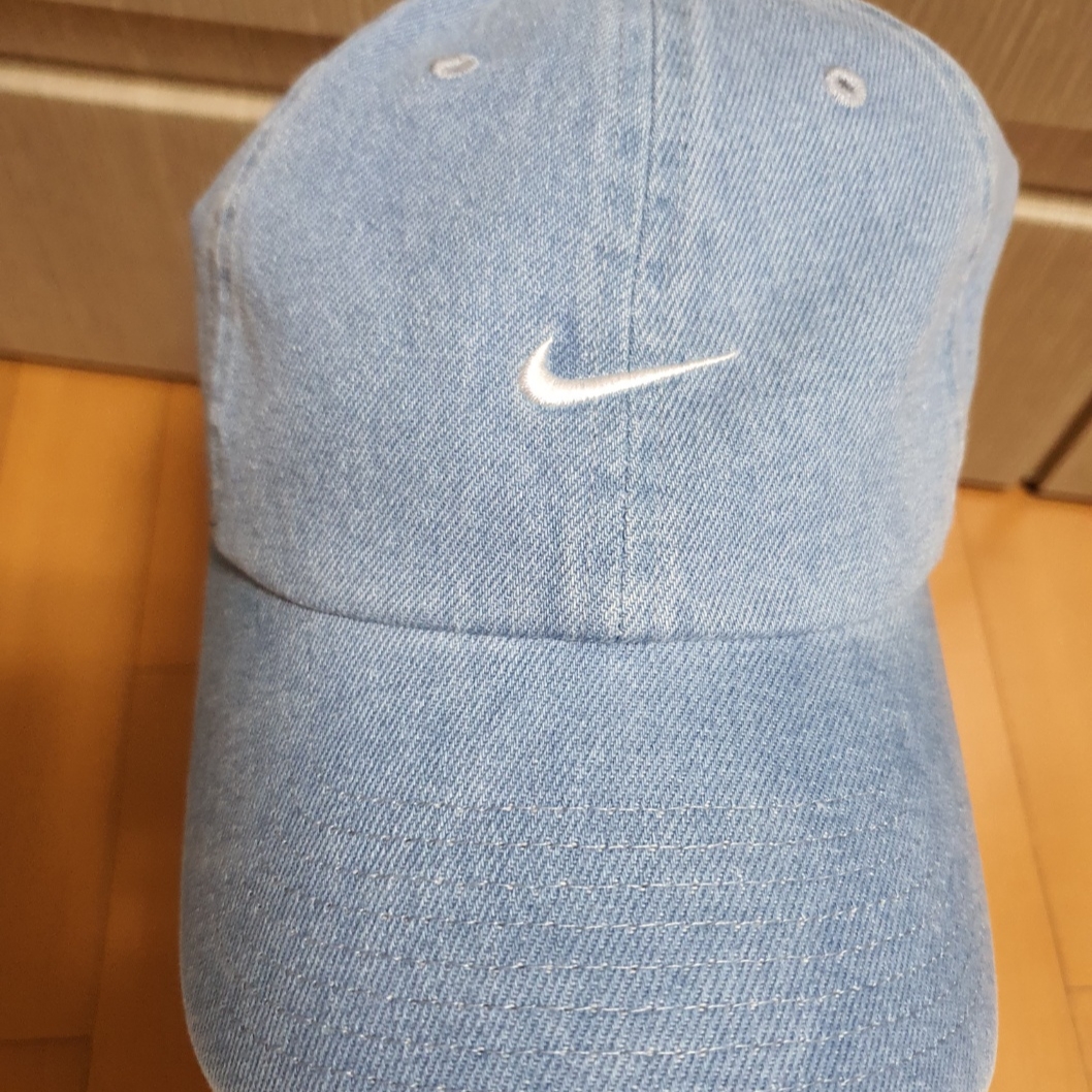 Nike Club Unstructured Denim Cap Aegean Storm Thunder Blue 착용 스타일