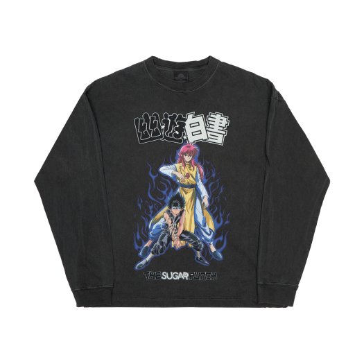 YUYUHAKUSHO-004-2 The Sugar Punch YUYUHAKUSHO L/S T-Shirt 004 Black