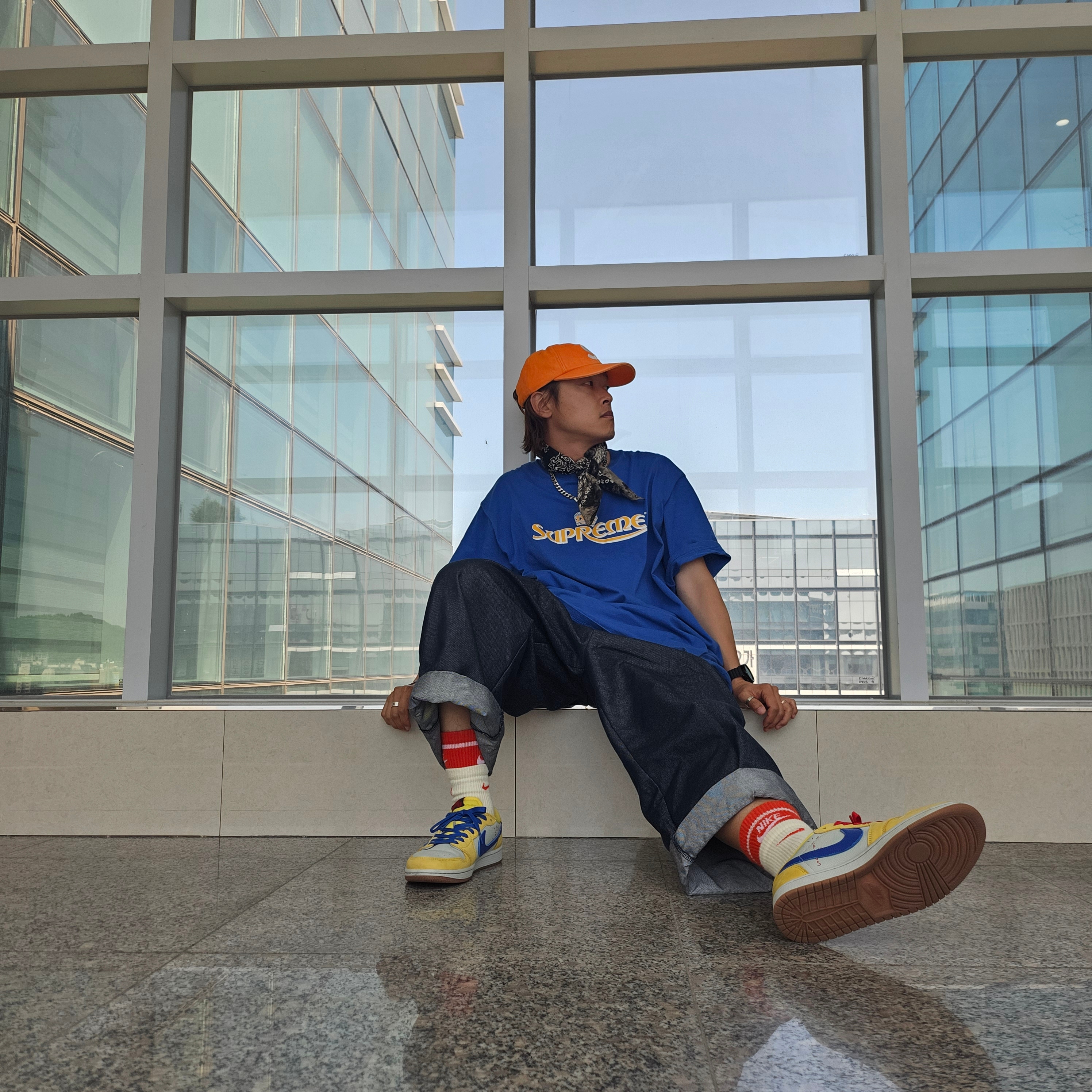 Diesel Dx1509 Stainless Steel Chain Necklace Silver, Supreme Pigment Canvas S Logo 6-Panel Orange - 23SS 착용 스타일 - 2