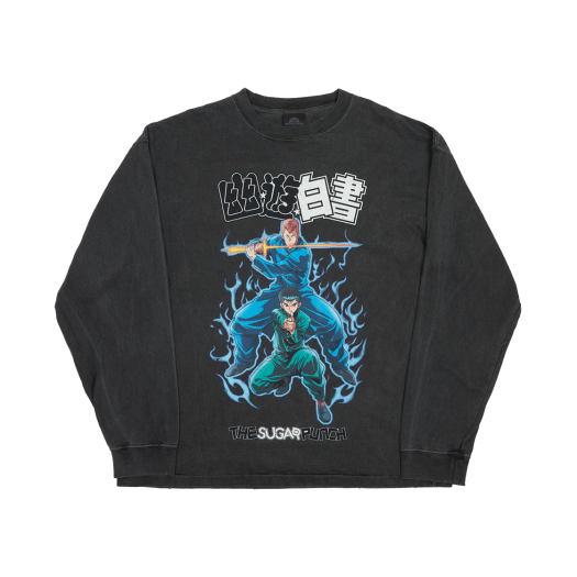 YUYUHAKUSHO-002-1 The Sugar Punch YUYUHAKUSHO L/S T-Shirt 002 Black