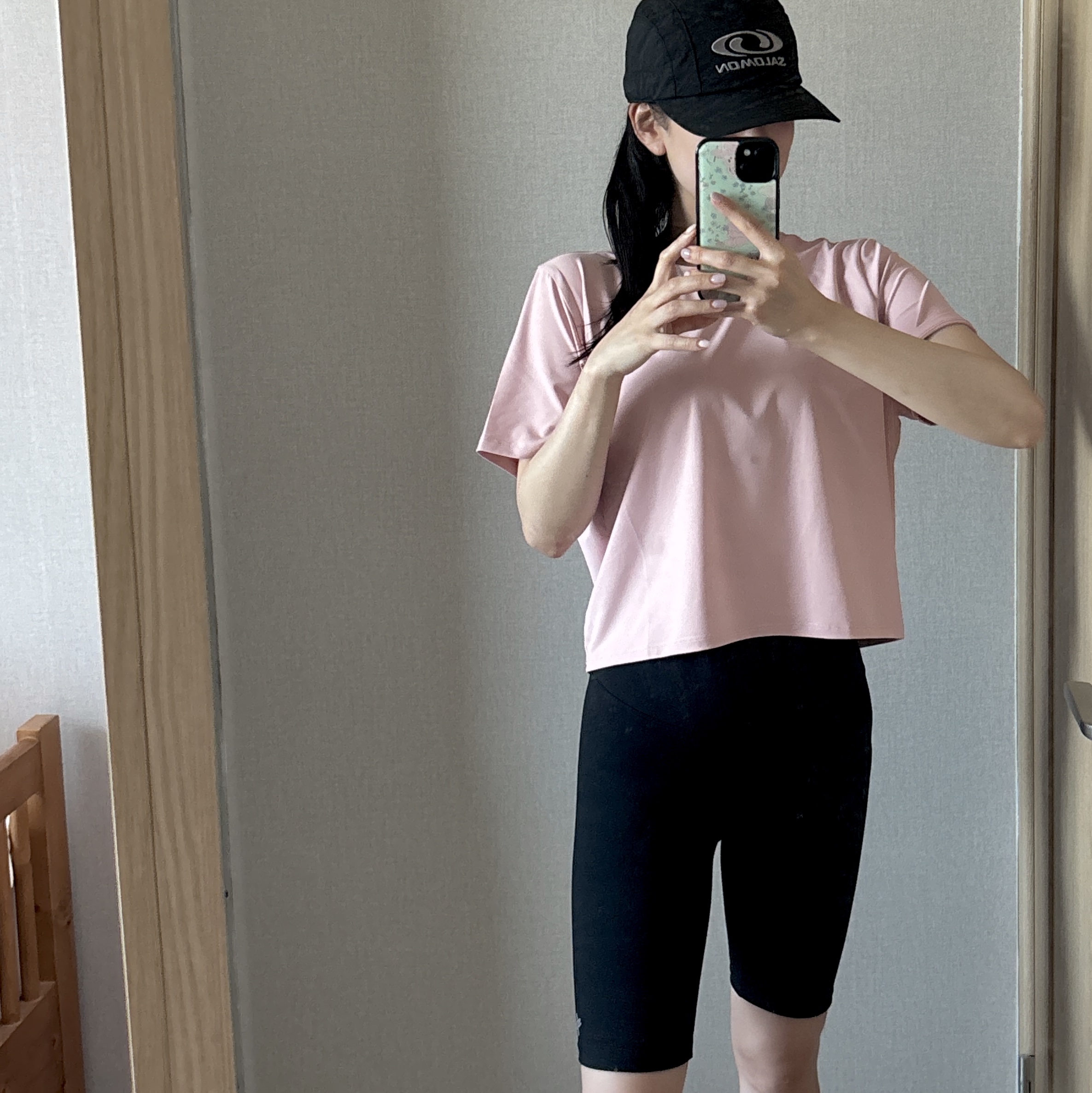 Salomon Link Camp Cap Black 착용 스타일 - 1