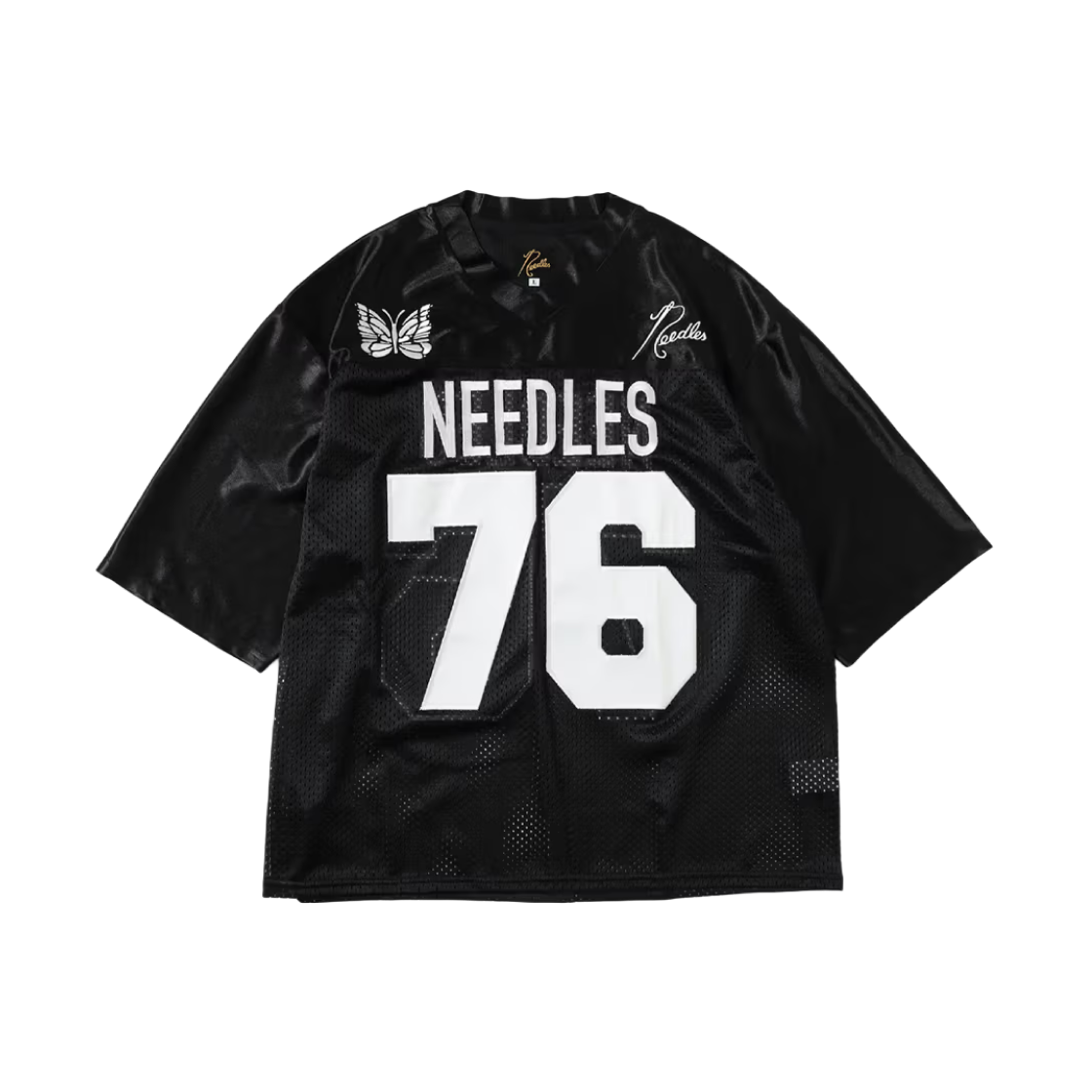 니들스 x 빔즈 풋볼 저지 블랙(Needles x Beams Football Jersey Black)