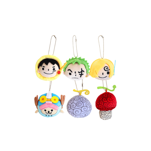 3009-8 Many a Little ONE PIECE random face key ring