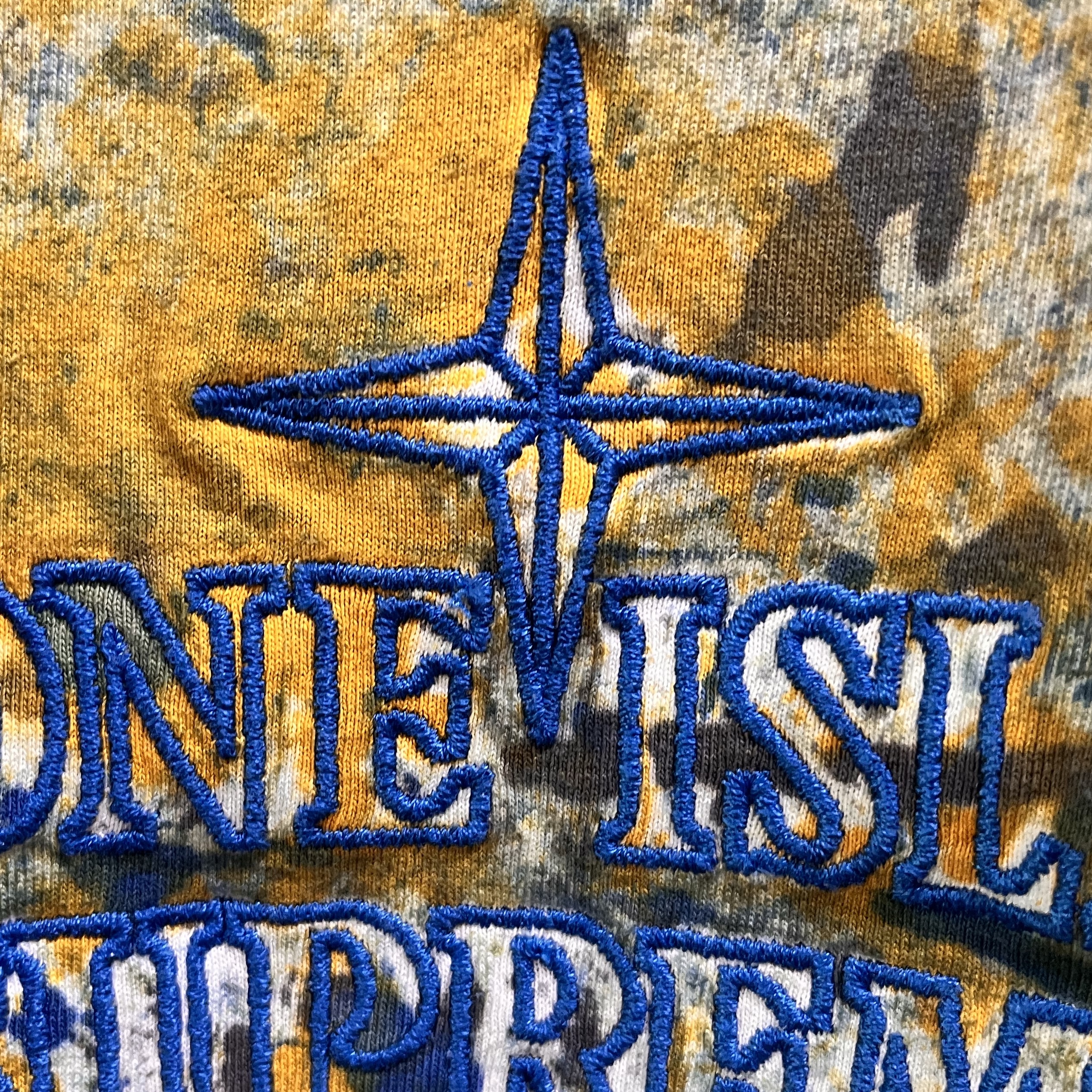 Supreme x Stone Island Embroidered Logo S/S Top Dark Blue - 20FW 착용 스타일 - 2