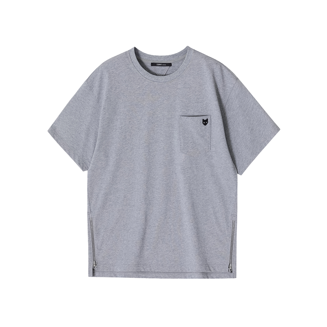 송지오 지제로 판테라 티셔츠 멜란지 그레이