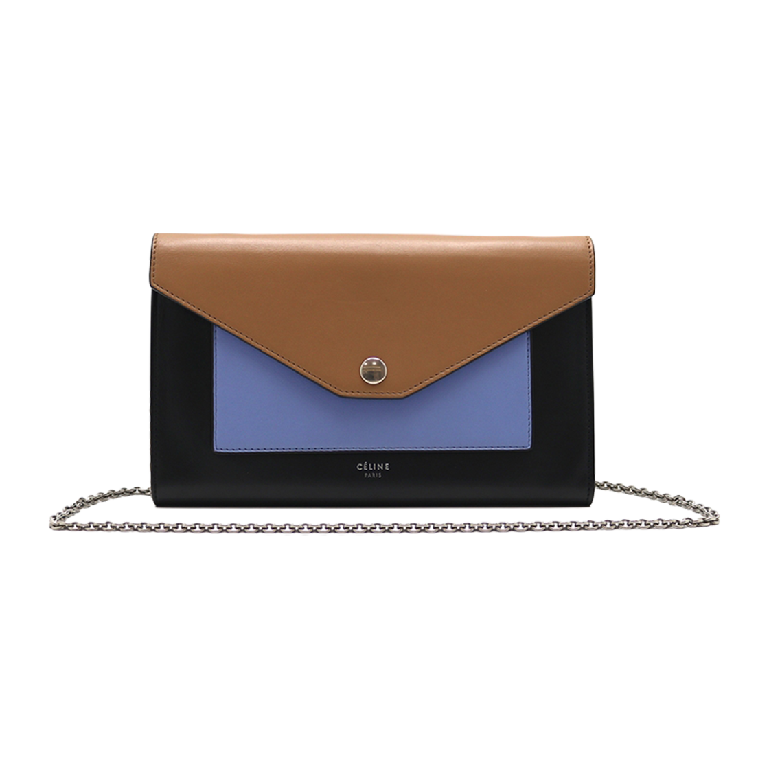 ITFE2KVVNKKJ Celine Flap On Large Chain Bag