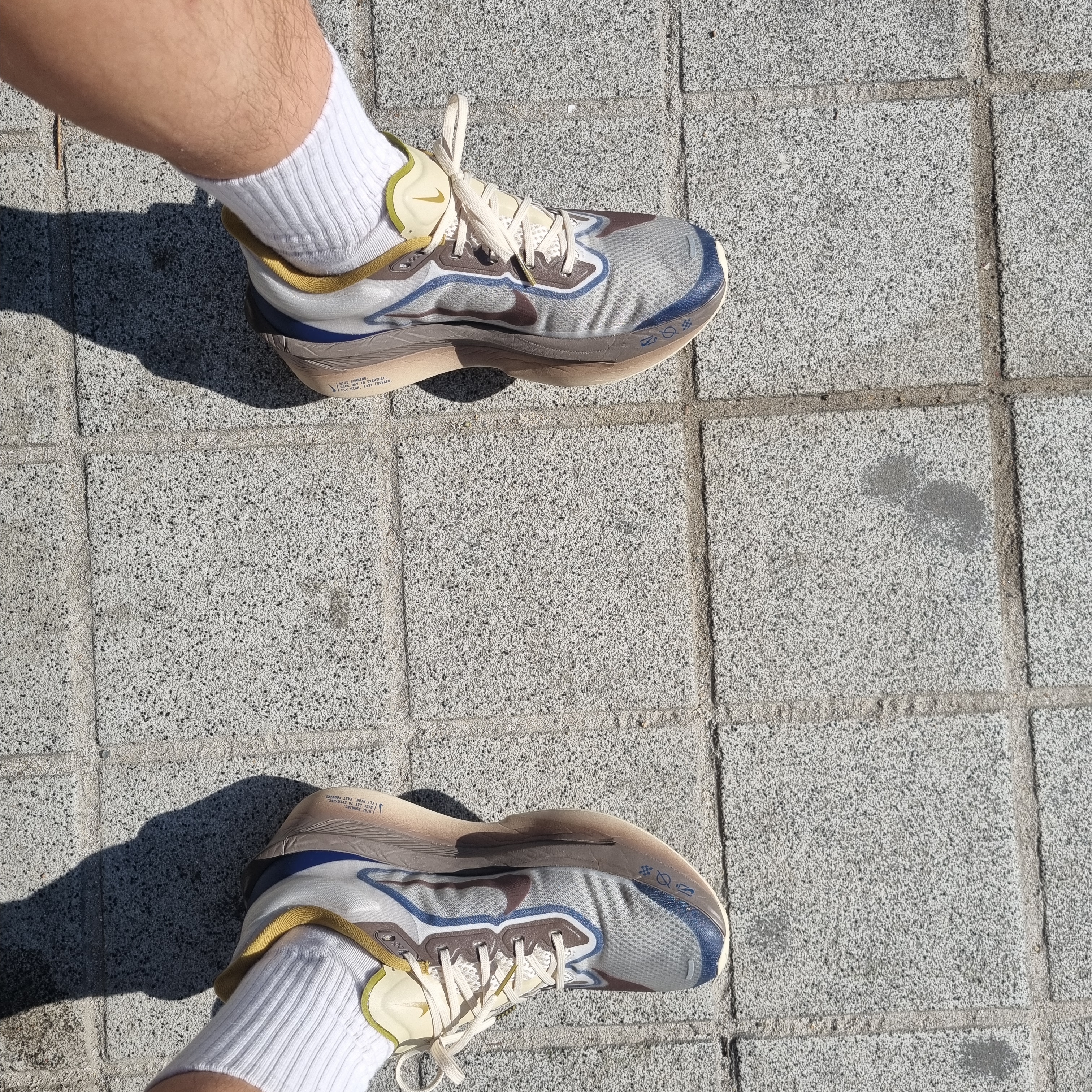 Nike Zoom Fly 6 PRM Light Bone Cave Stone 착용 스타일 - 2