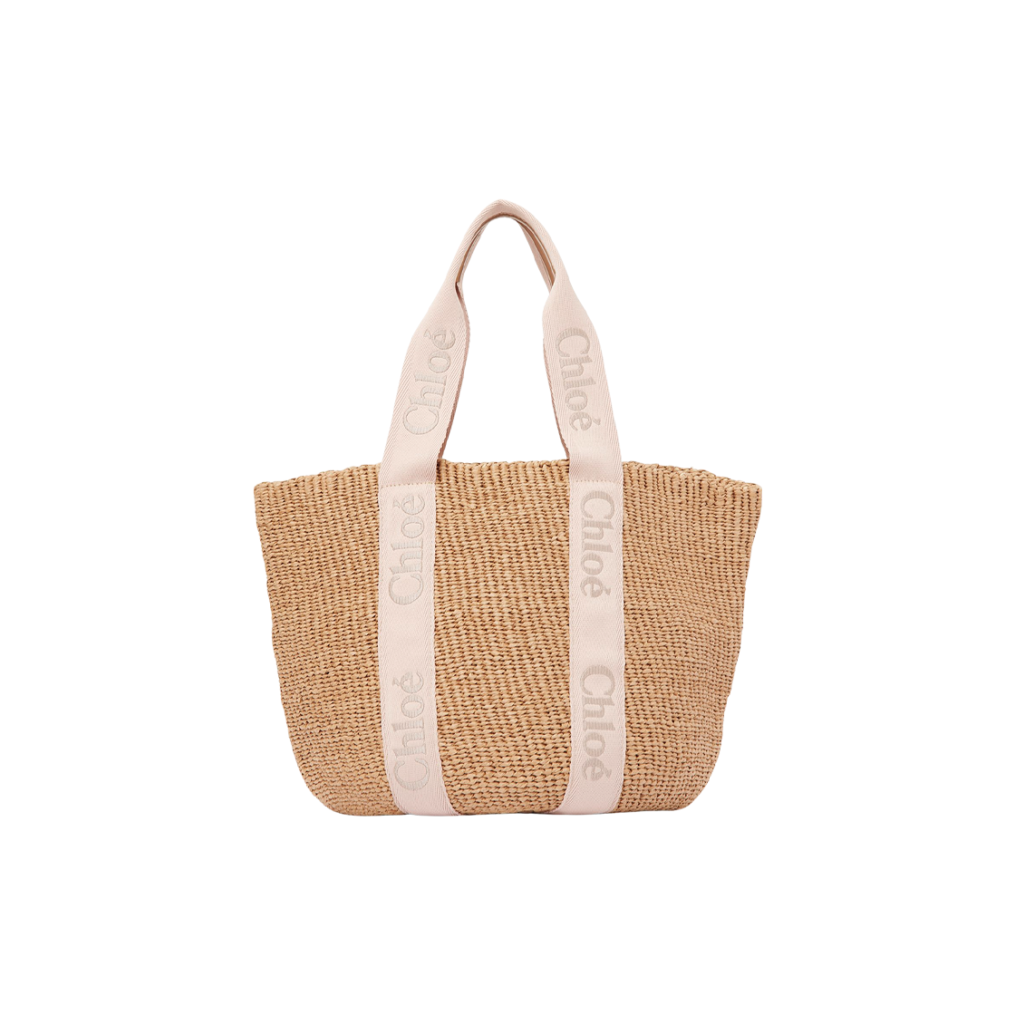 CHC23AS380L1826Y Chloe Large Woody Tote Bag Blushy Beige
