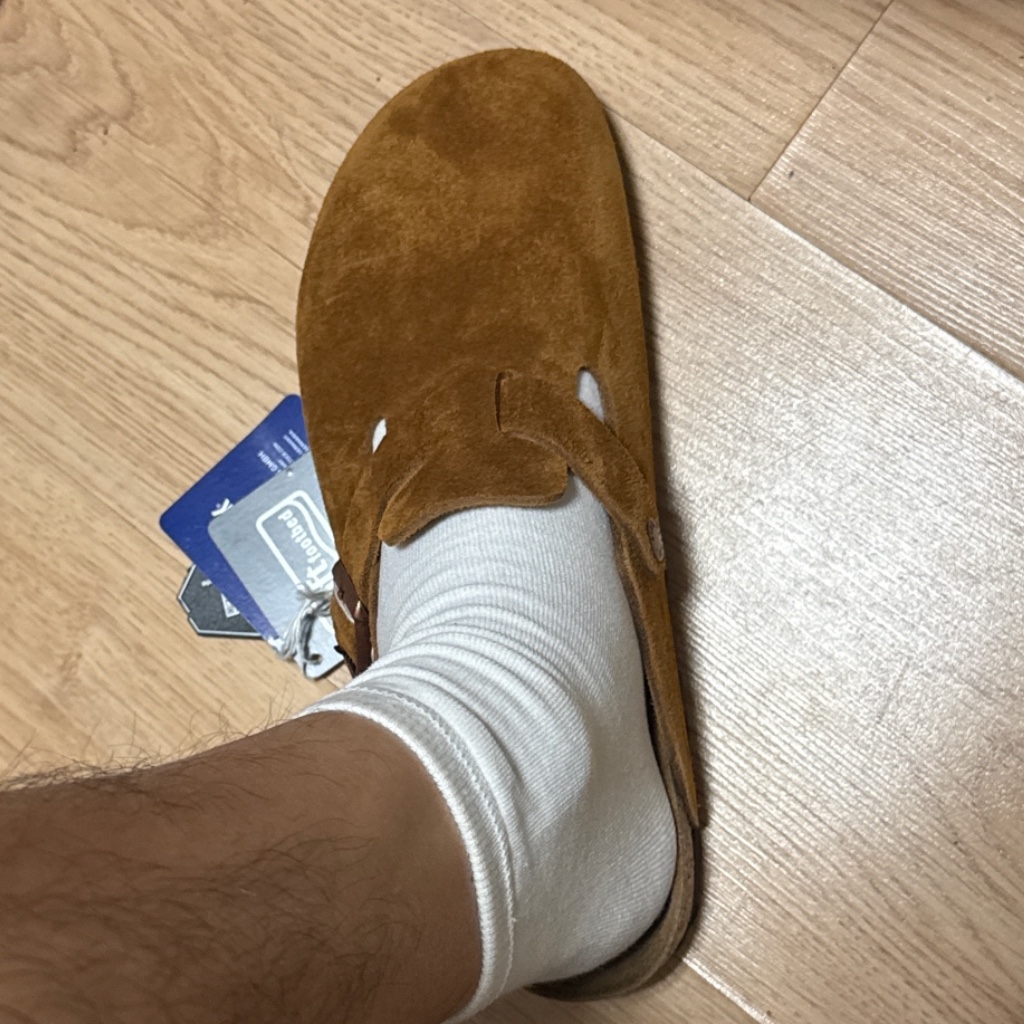 Birkenstock Boston Soft Footbed Mink - Narrow 착용 스타일 - 2