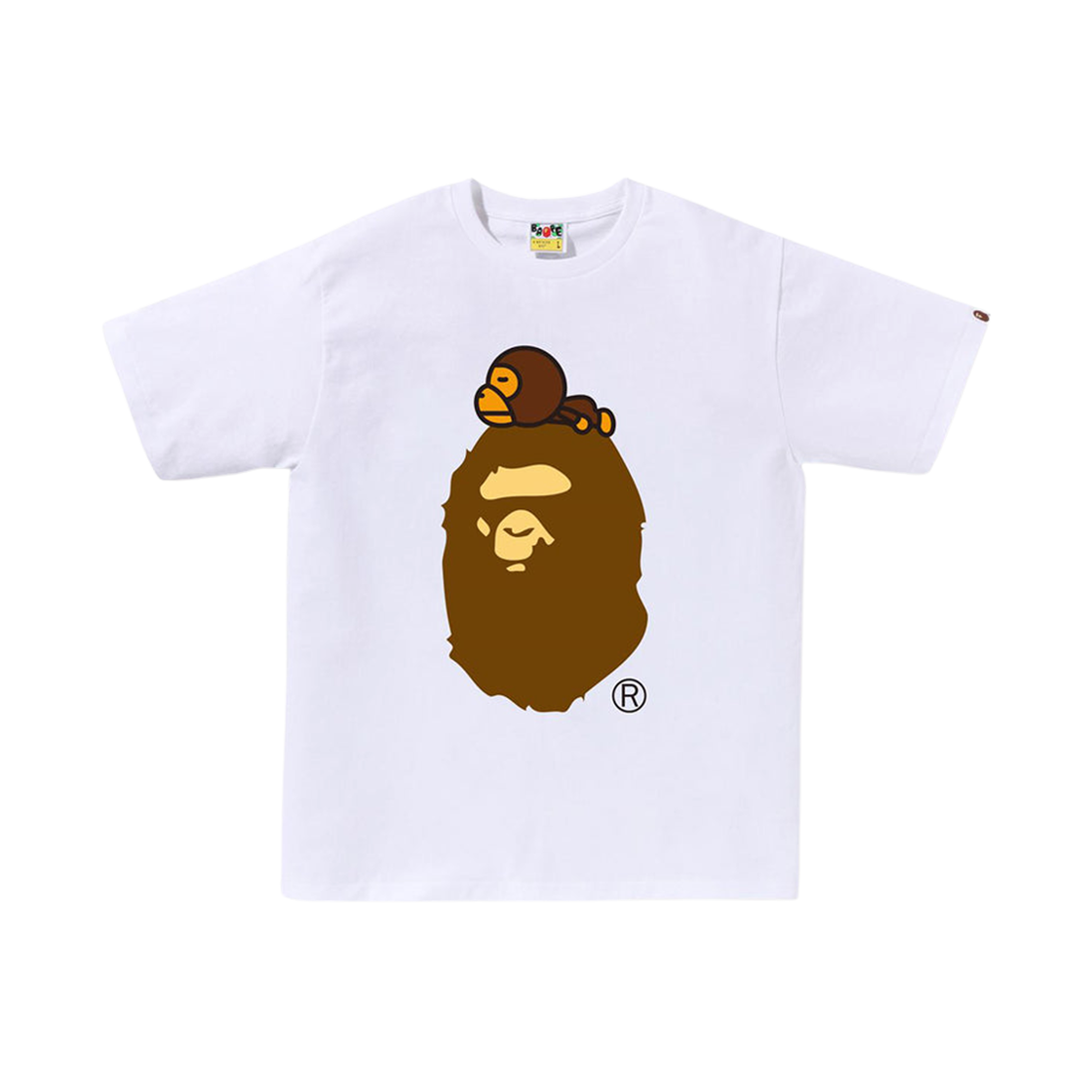 베이프 마일로 온 빅 에이프 티셔츠 화이트(BAPE Milo On Big Ape T-Shirt White)