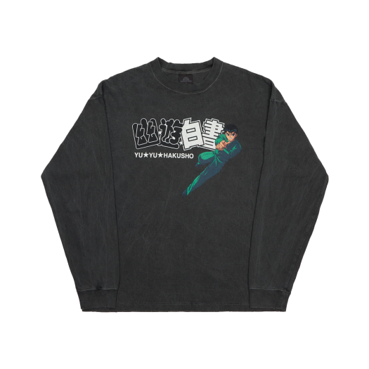 YUYUHAKUSHO-008-2 The Sugar Punch YUYUHAKUSHO L/S T-Shirt 008 Black