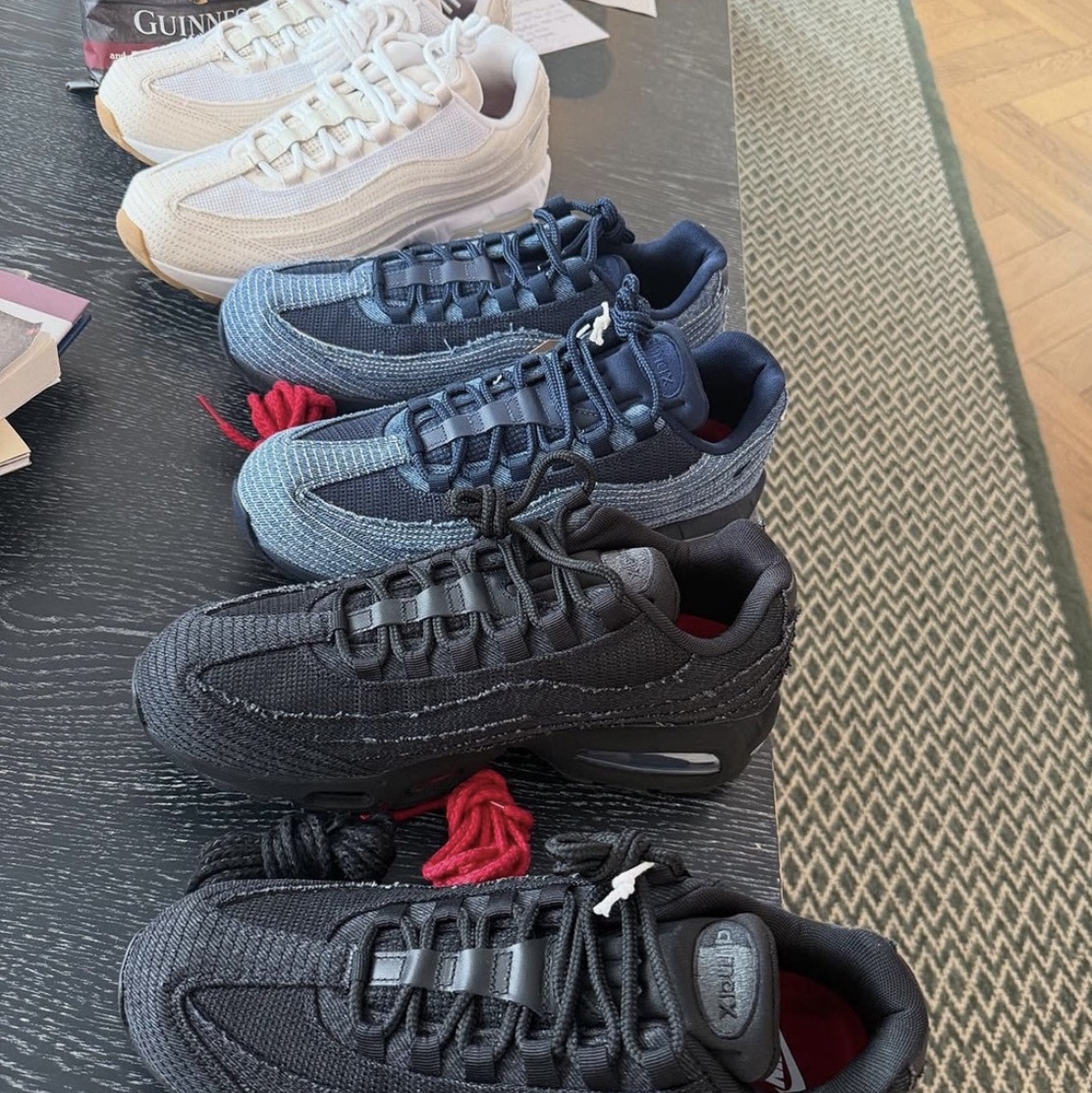 Nike x Levi's Air Max 95 Black, Nike x Levi's Air Max 95 White and Ecru 착용 스타일