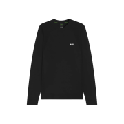 Hugo Boss Cotton Blend Sweater and Contrast Logo Black