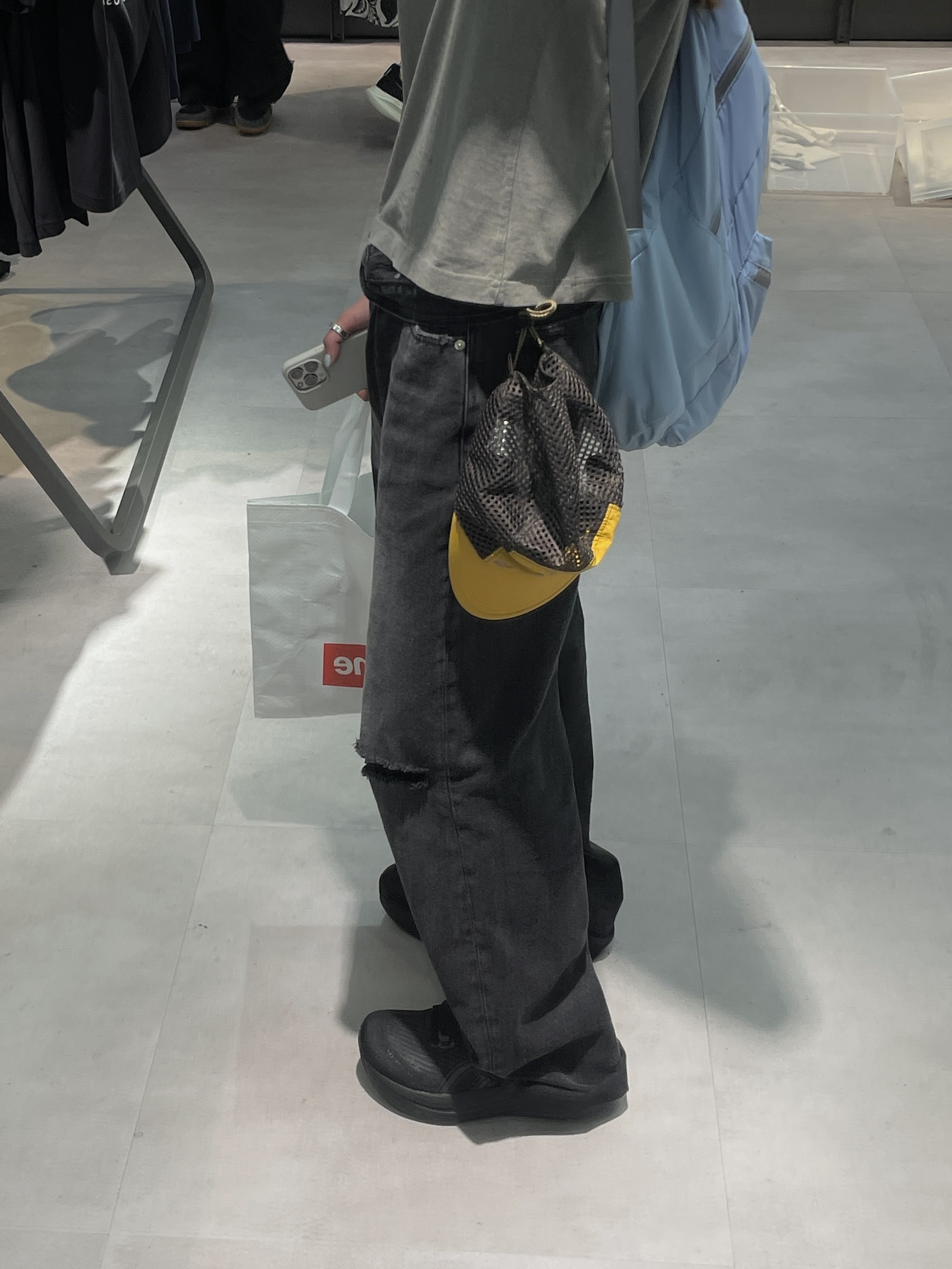 Menasoo Run For Rest Run Mesh Camp Cap Mustard, Asics Gel-Nimbus 26 Black 착용 스타일 - 5