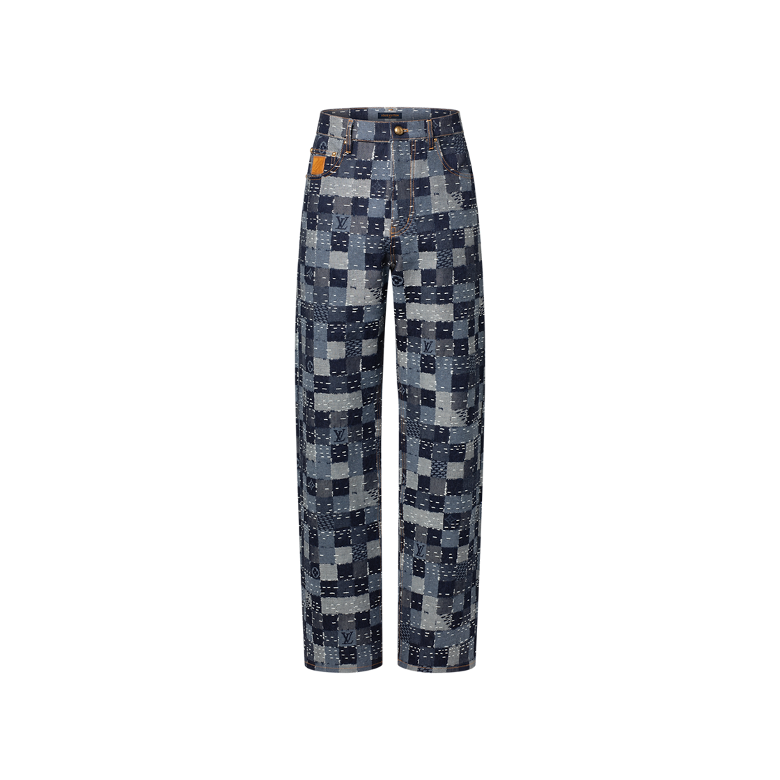 - Louis Vuitton Damier Denim Skate Pants Indigo